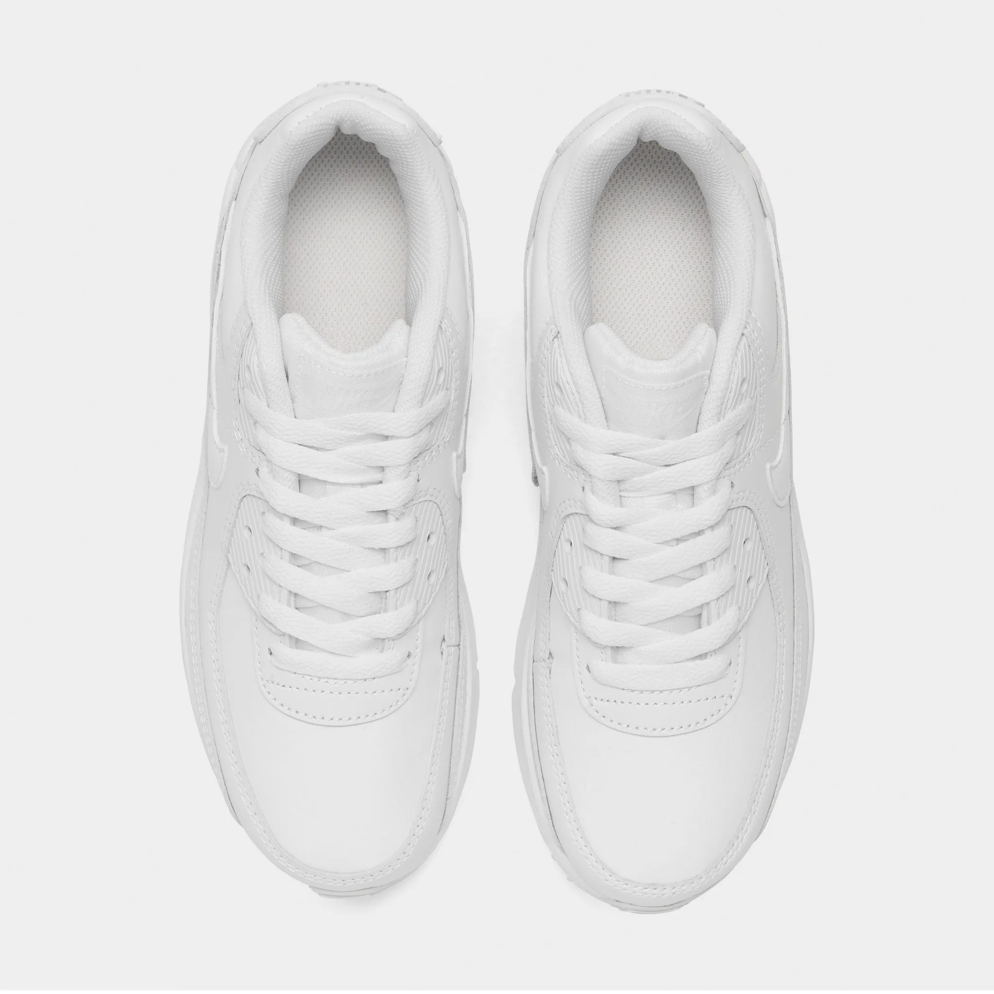 Nike Air Max 90 LTR GS White / White - Metallic Silver Street Run