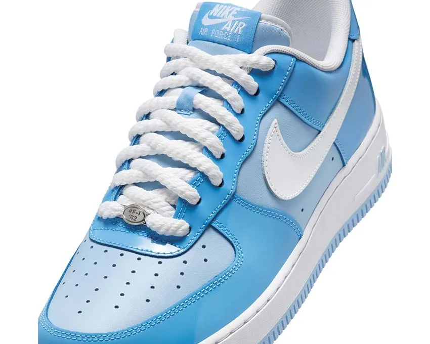 Nike Air Force 1 '07 LV8 "Patent Psychic Blue" Step Out Petal Path