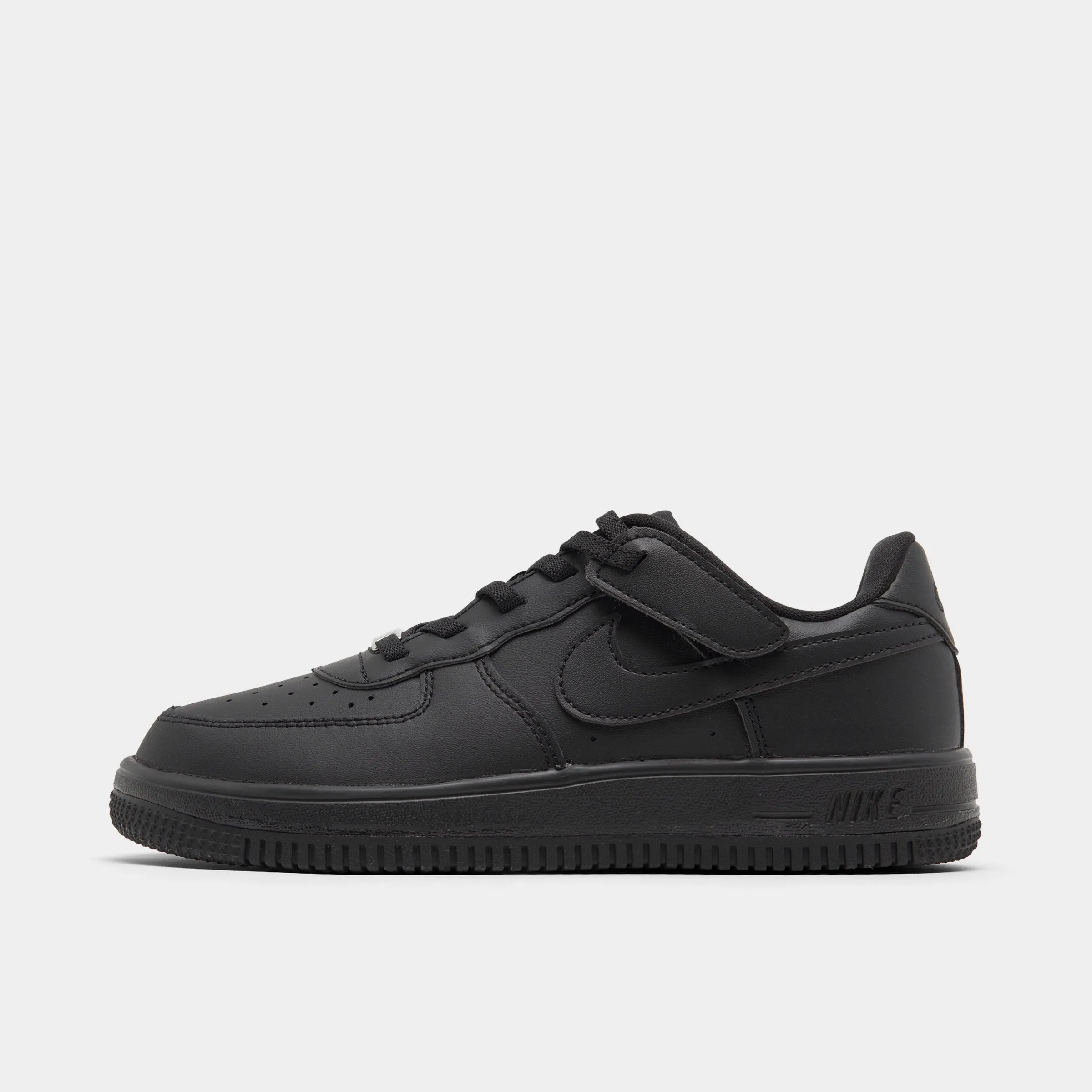 Sturdy Outsole Nike Air Force 1 Low EasyOn PS Black / Black