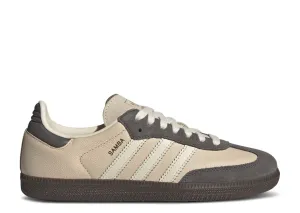 Adidas Samba OG Crystal Sand Charcoal Outdoor Wear lake walk
