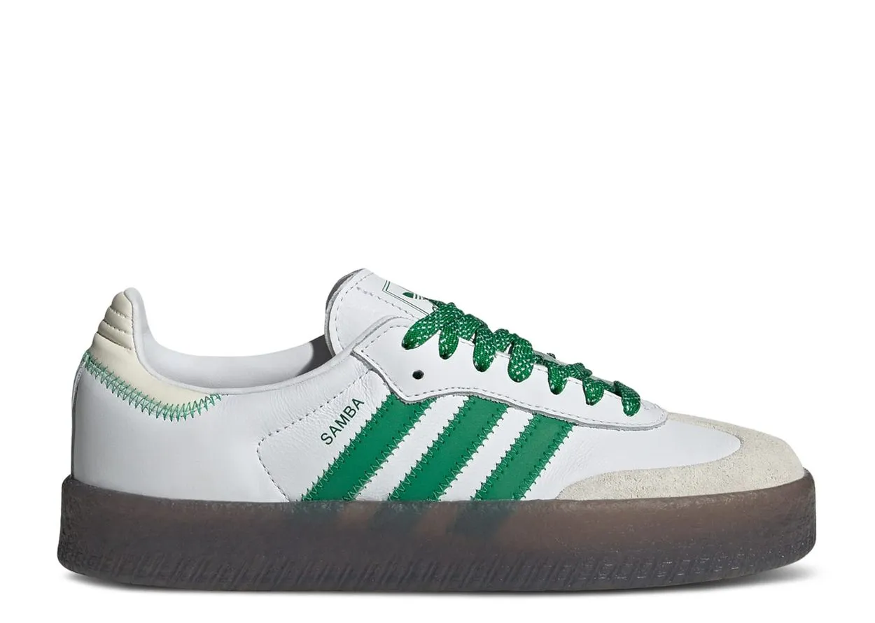 Adidas Sambae Cloud White Green Reinforced toe