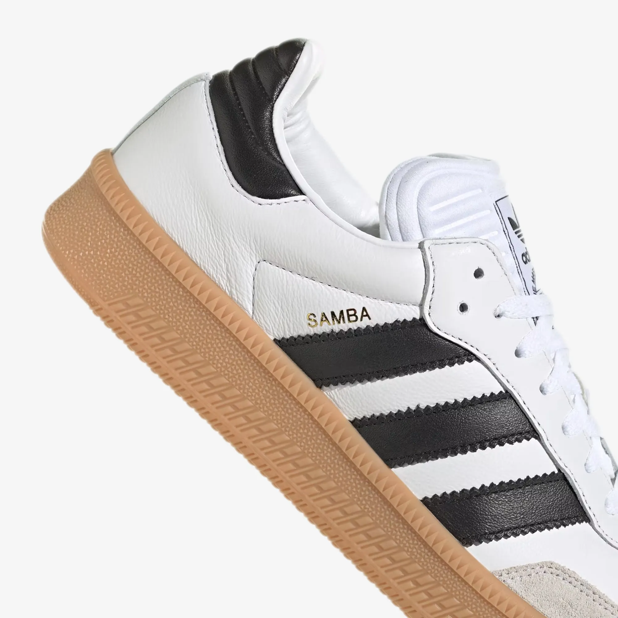 ADIDAS ORIGINALS | SAMBA XLG { BLACK/WHITE/GUM Cushion Feel Anti Abrasion