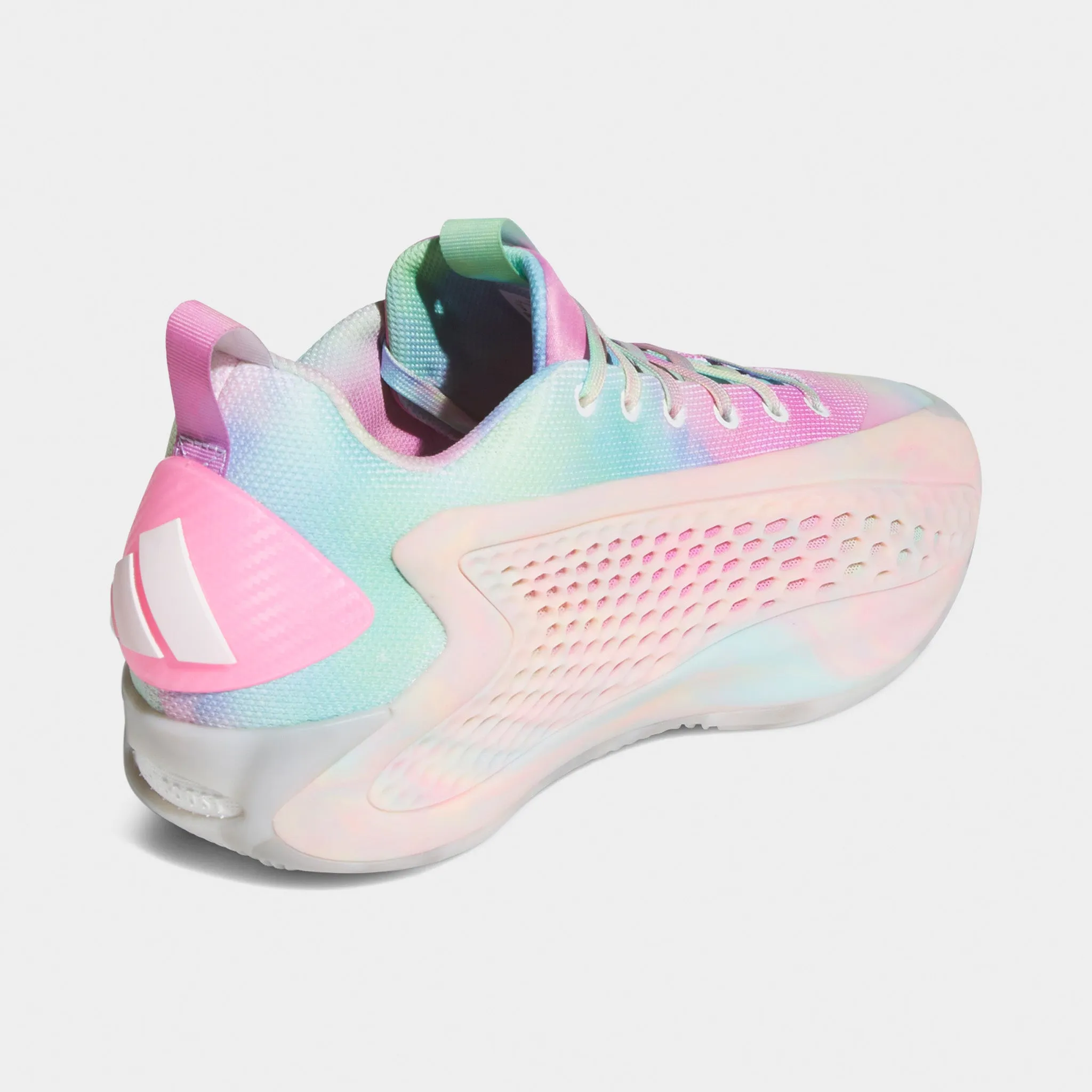 Synthetic Game Ready adidas Anthony Edwards 1 Low Cloud White / Acid Orange - Bliss Pink