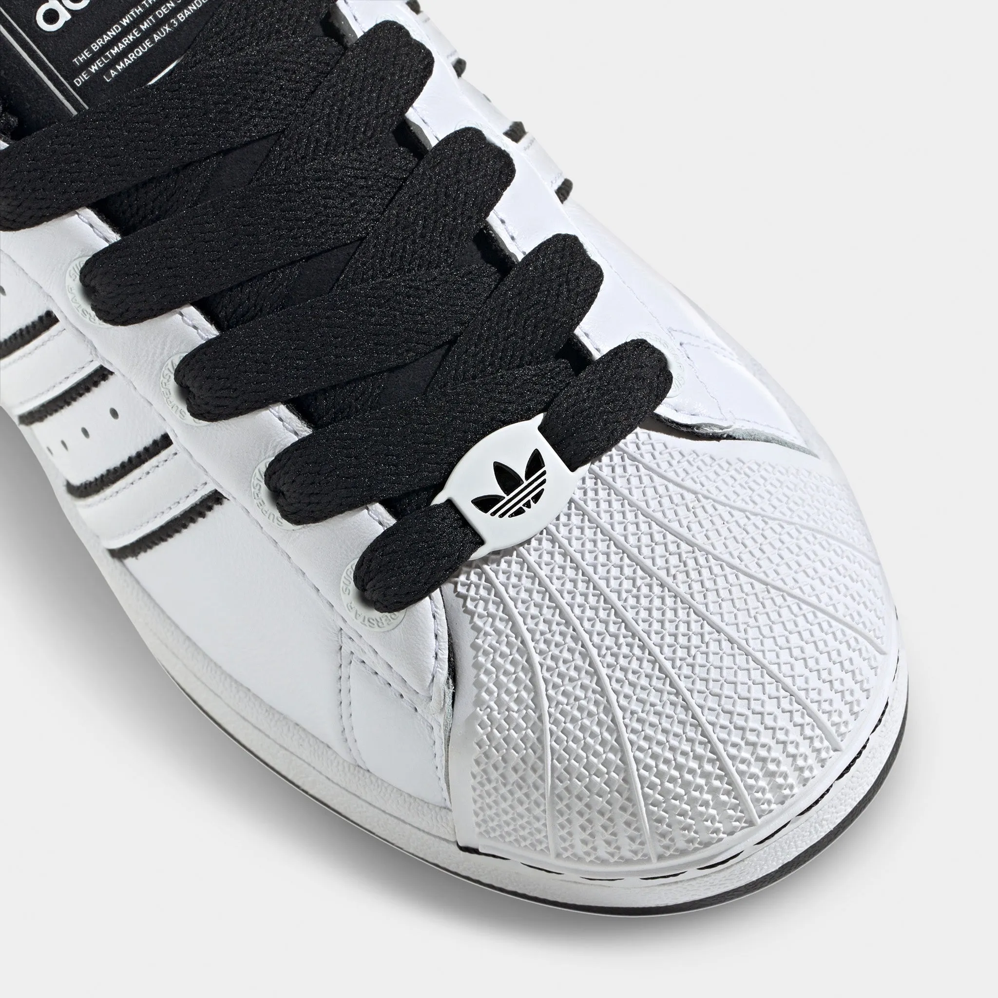 Earth Tone Stretchable Material adidas Superstar II White / Black - White