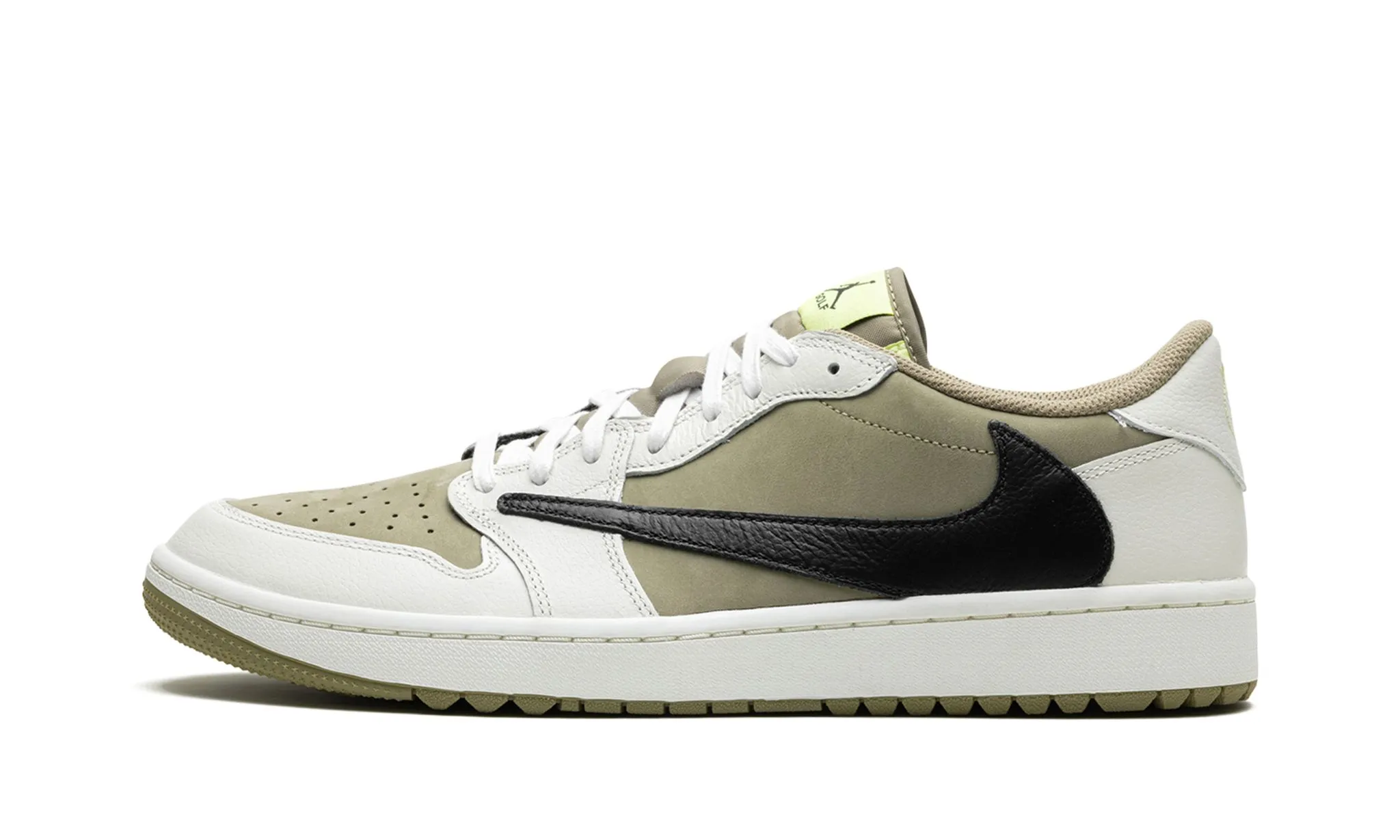 Hiking Mood Air Jordan 1 Retro Low Golf x Travis Scott Neutral Olive