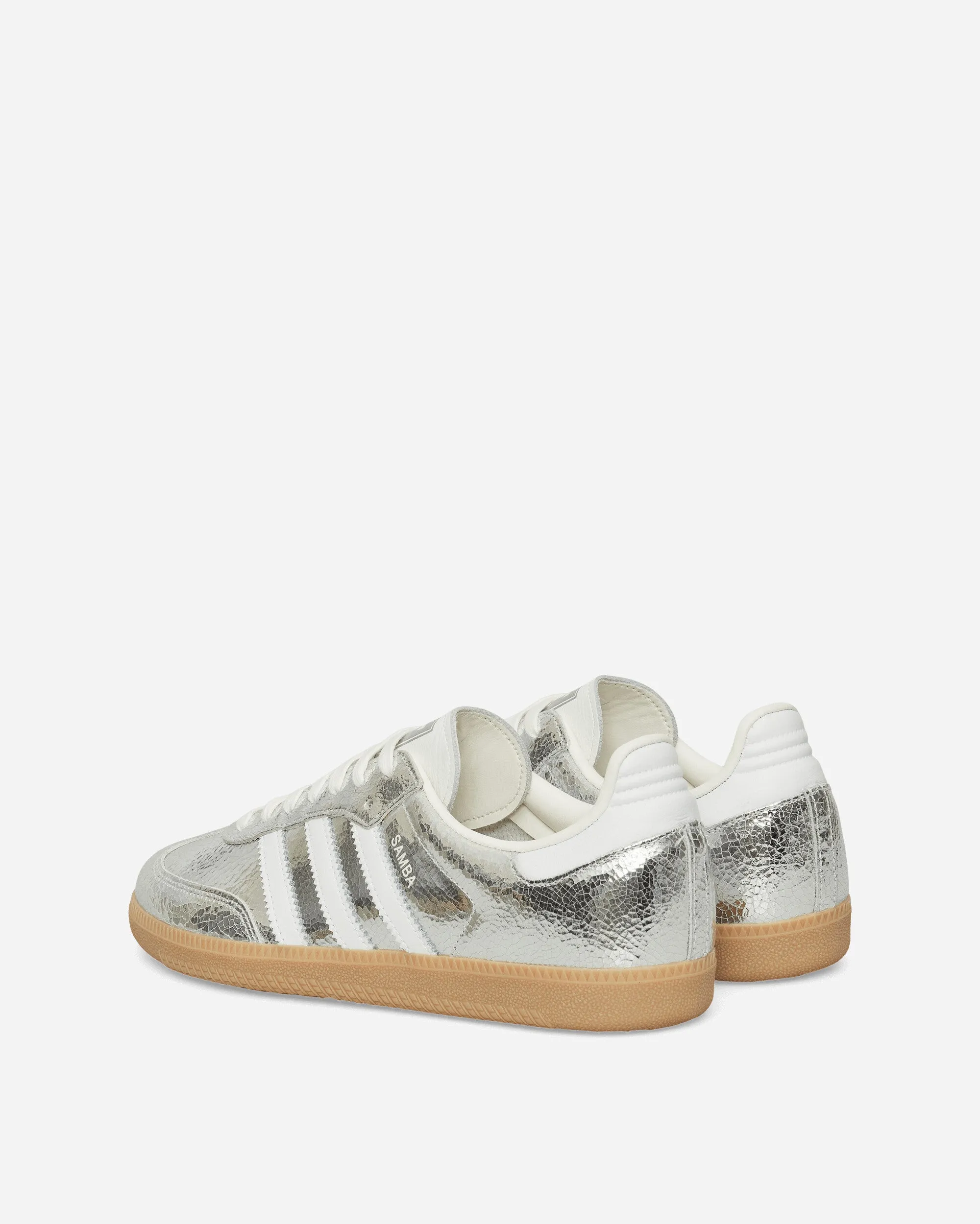 Energy Walk Women's Samba OG Sneakers Silver Metallic / Cloud White