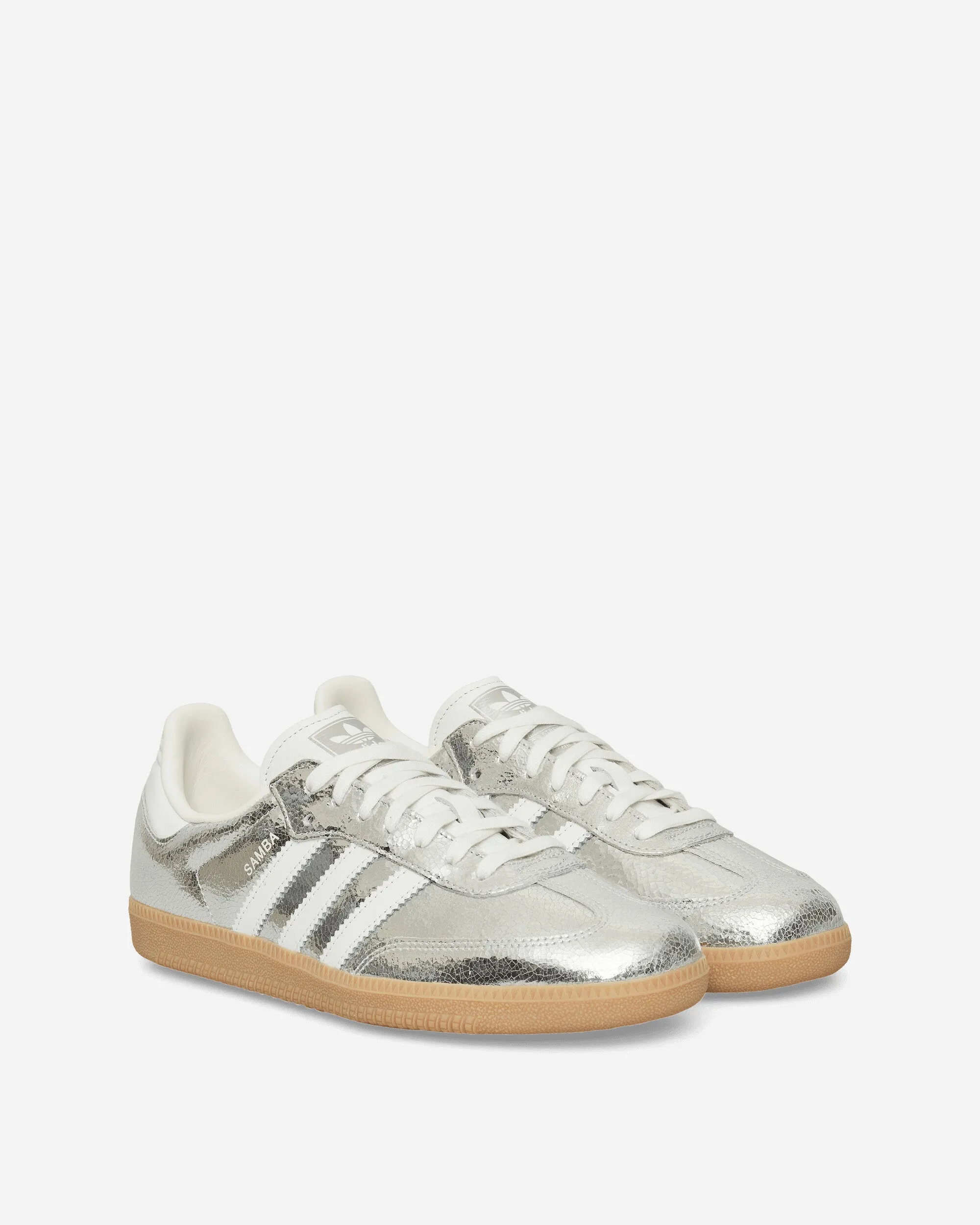 Wide fit Strap Mode Women's Samba OG Sneakers Silver Metallic / Cloud White