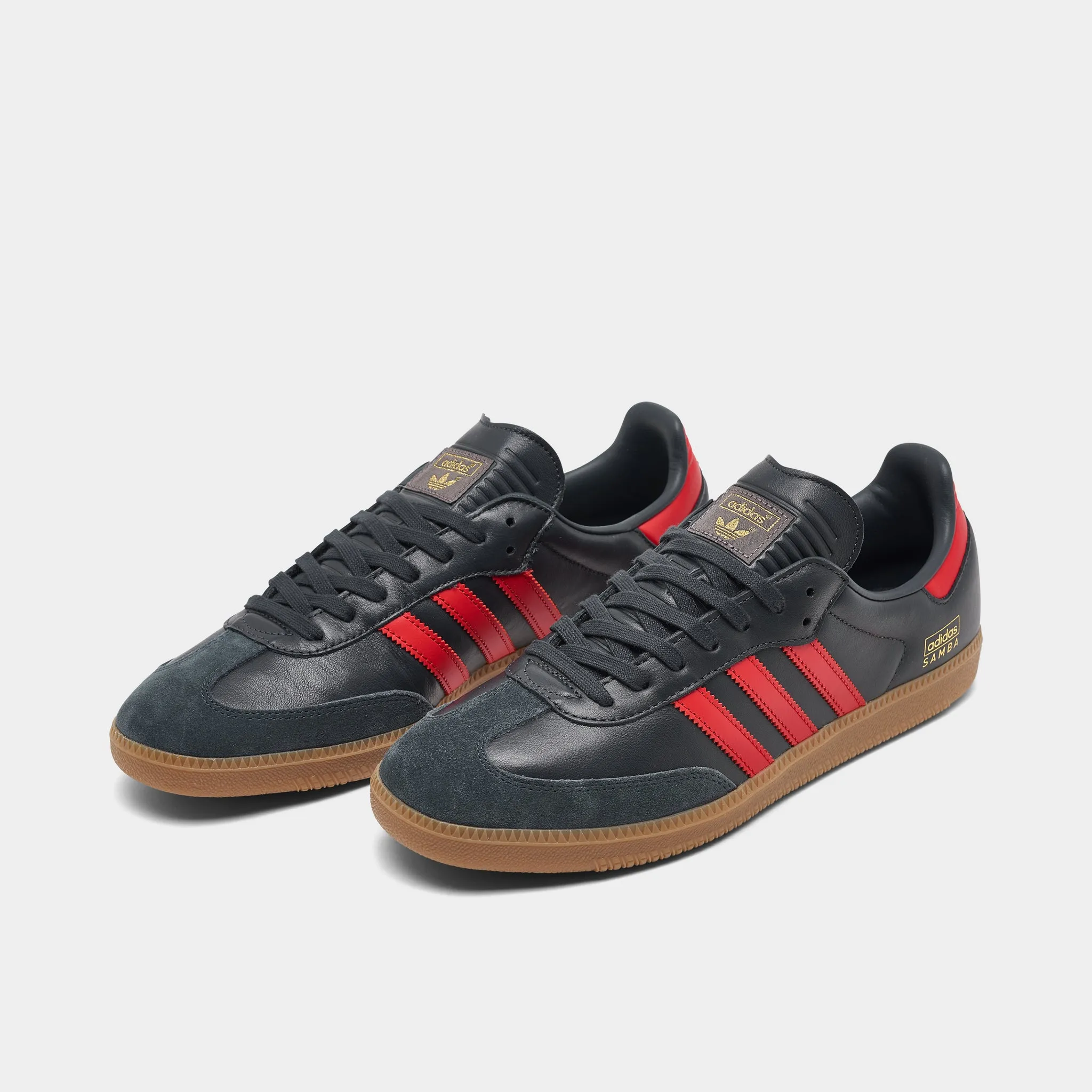 Strong Stitching Strong Step adidas Samba OG Carbon / Better Scarlet - Gum