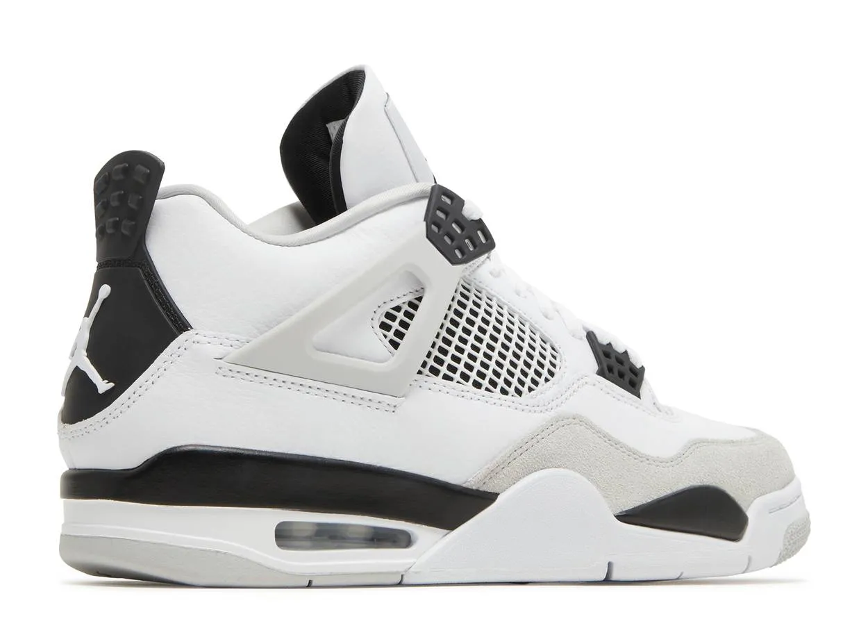 Air Jordan 4 Military Black Solid design Non-Slip Cushioning
