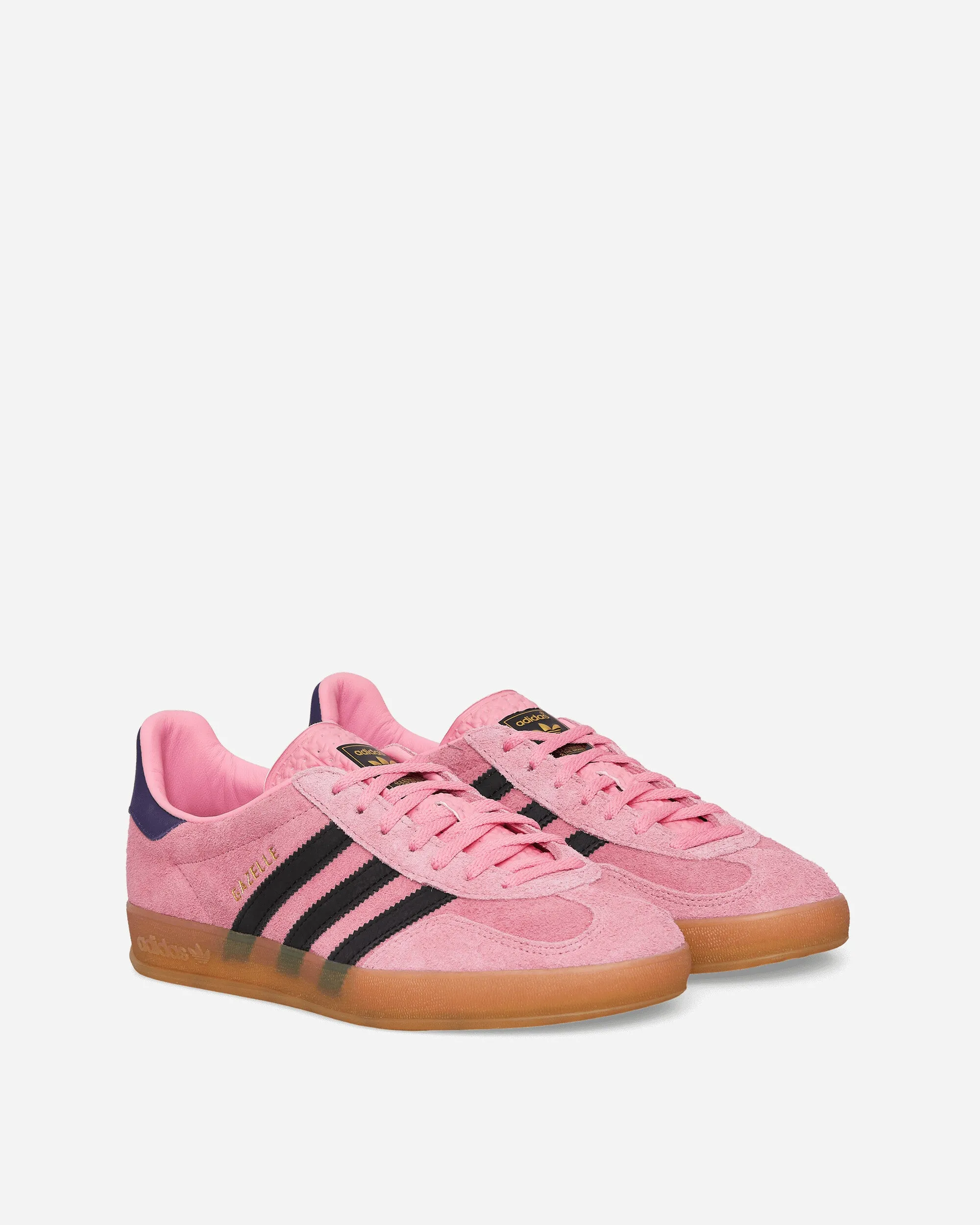 Power Base High Top Women's Gazelle Indoor Sneakers Bliss Pink / Core Black / Collegiate Purple