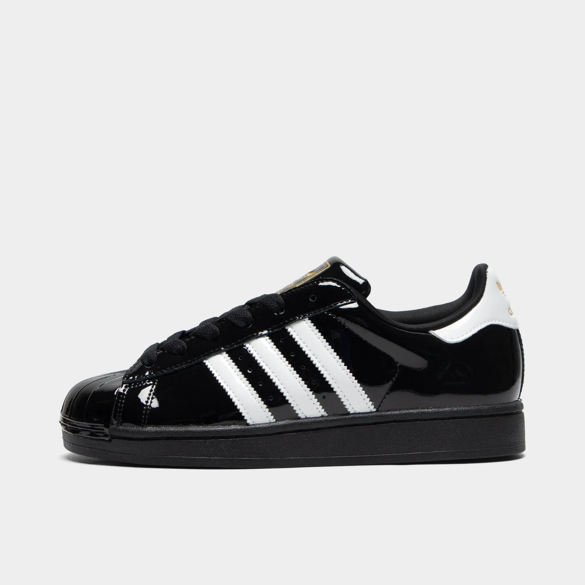 adidas Women's Superstar II Core Black / White - Gold Metallic Ocean Edge