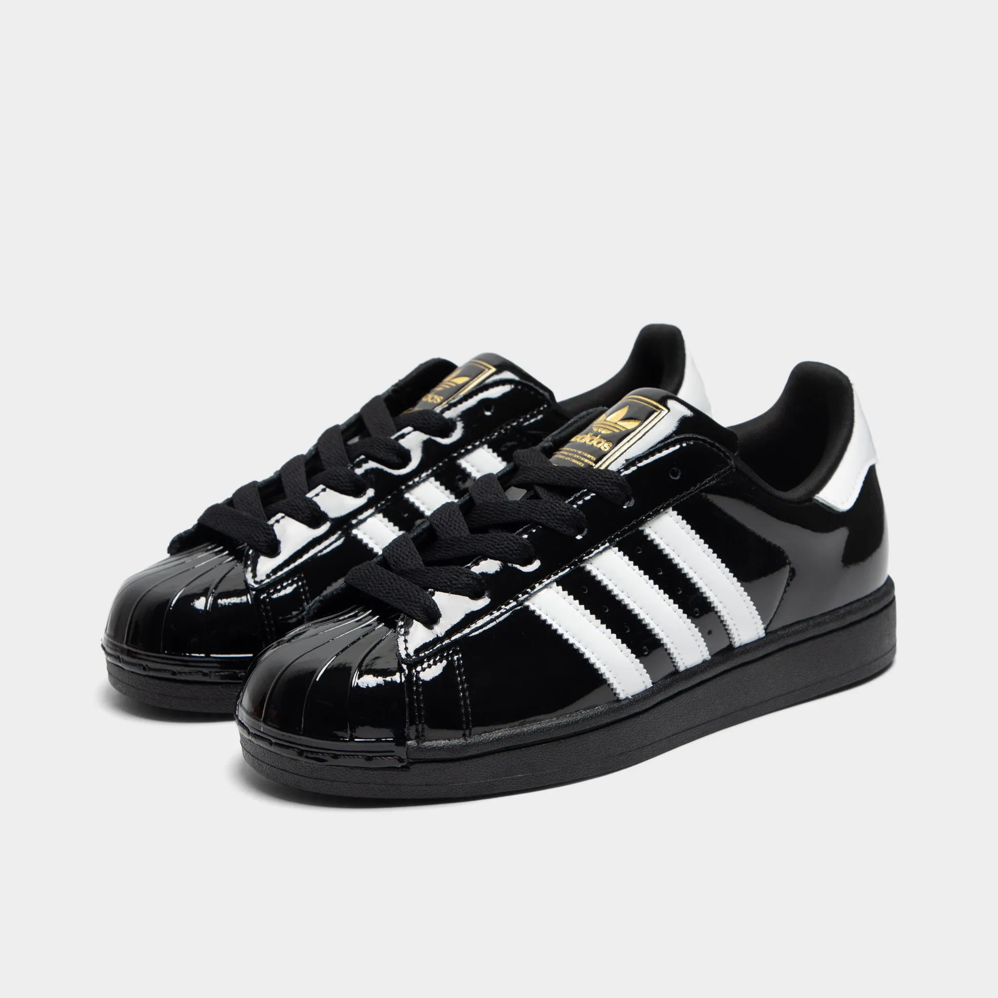 Fiber Mix adidas Women's Superstar II Core Black / White - Gold Metallic