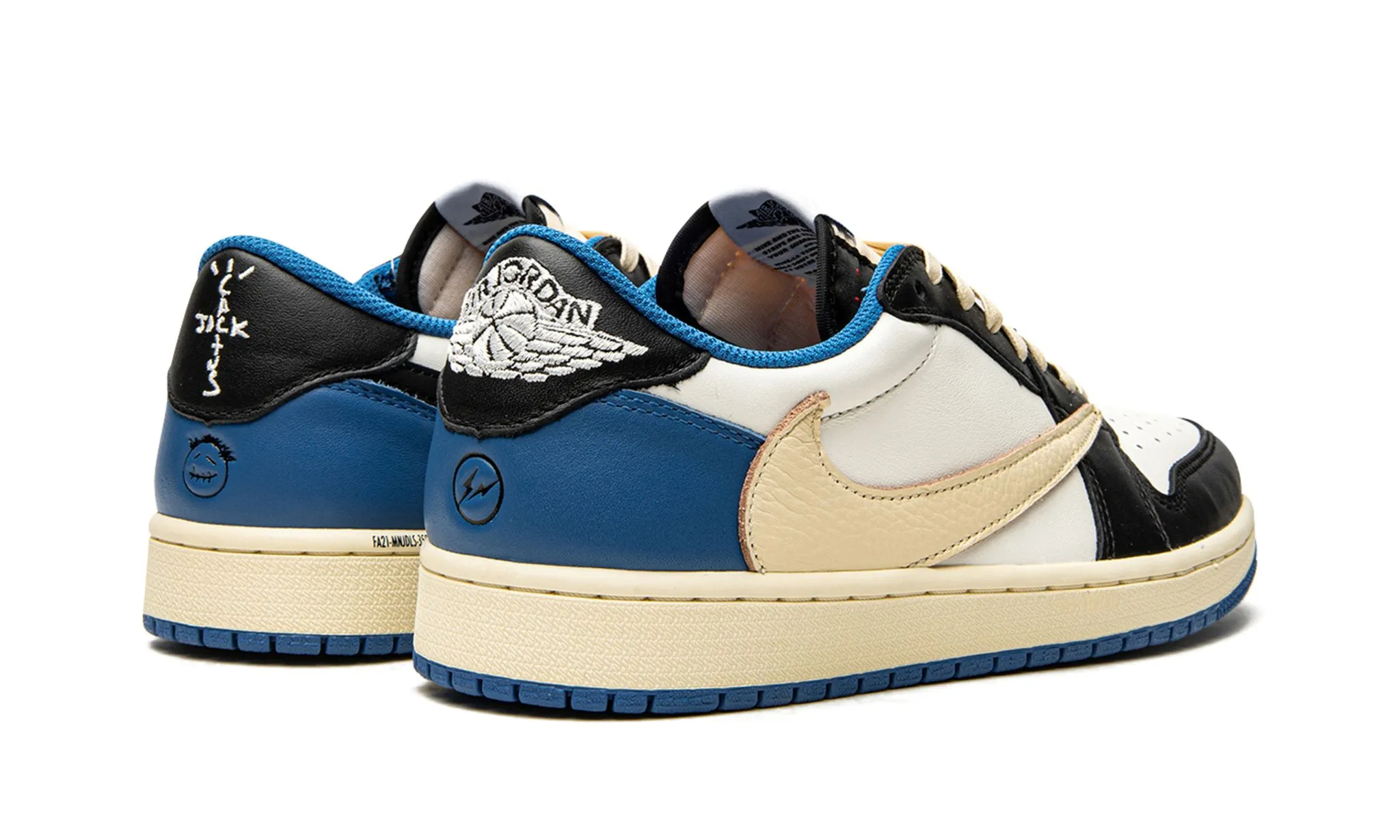 Fragment Design X Travis Scott X Air Jordan 1 Retro Low Firm Ground Korean Trend