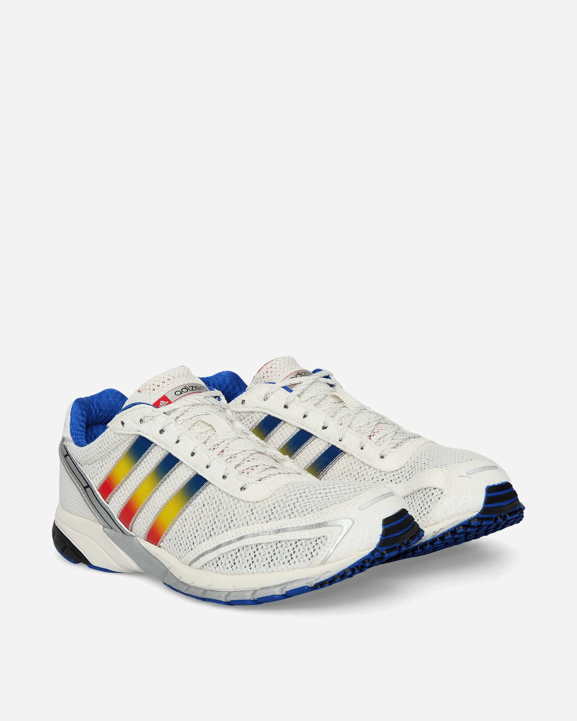 Family Fit Bold Neon Women's Adizero Adios OG Sneakers Core White / Royal Blue / Yellow