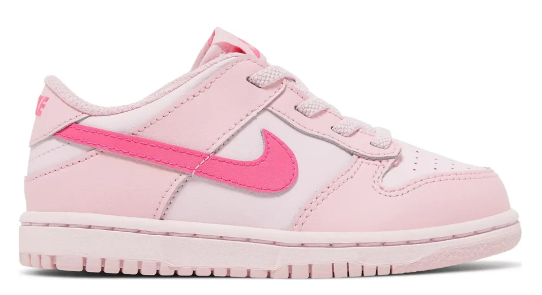 NIKE DUNK LOW TRIPLE PINK (TD) Leather Cool