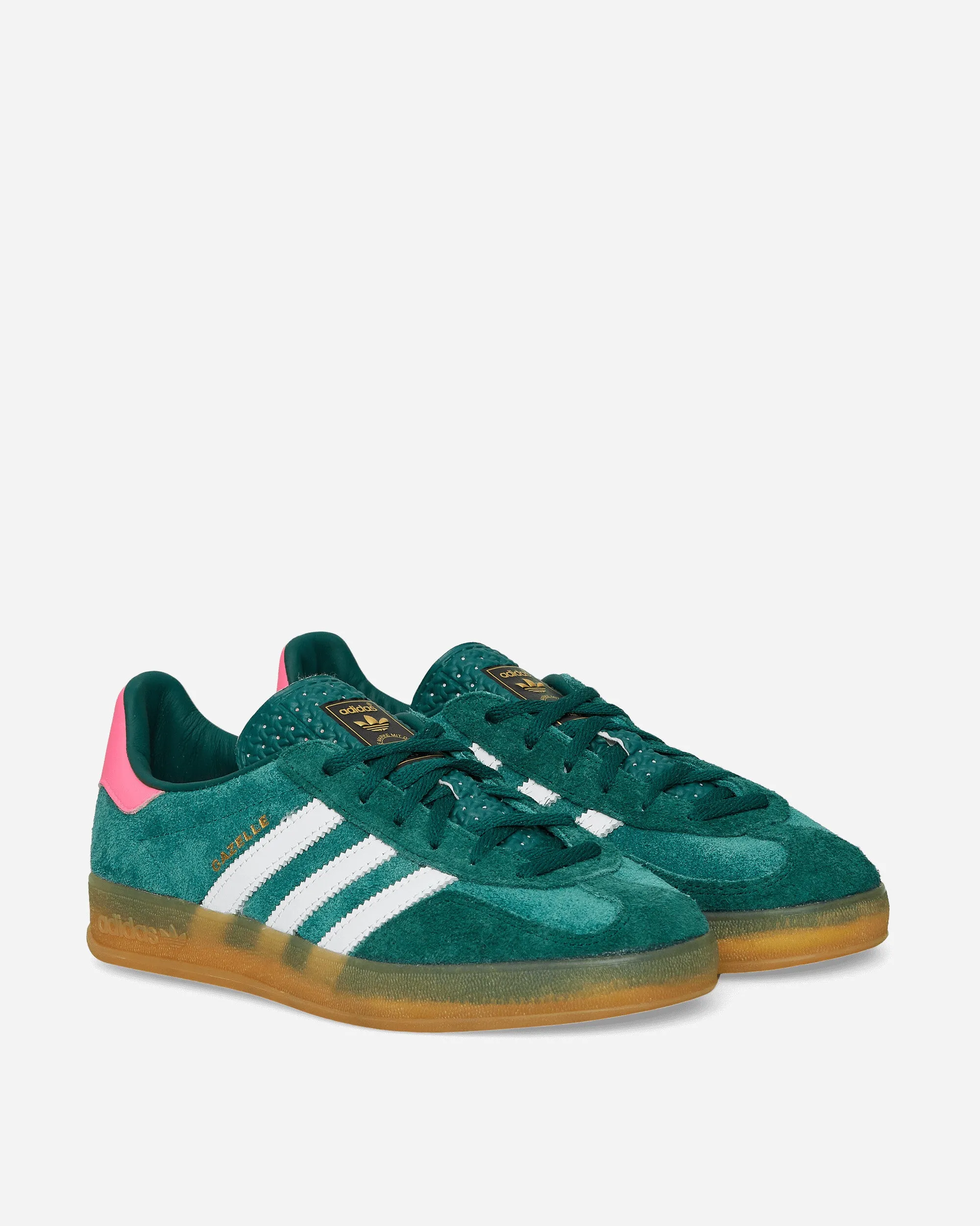 Linen Air Skate Cool Women's Gazelle Indoor Sneakers Collegiate Green / Cloud White / Lucid Pink
