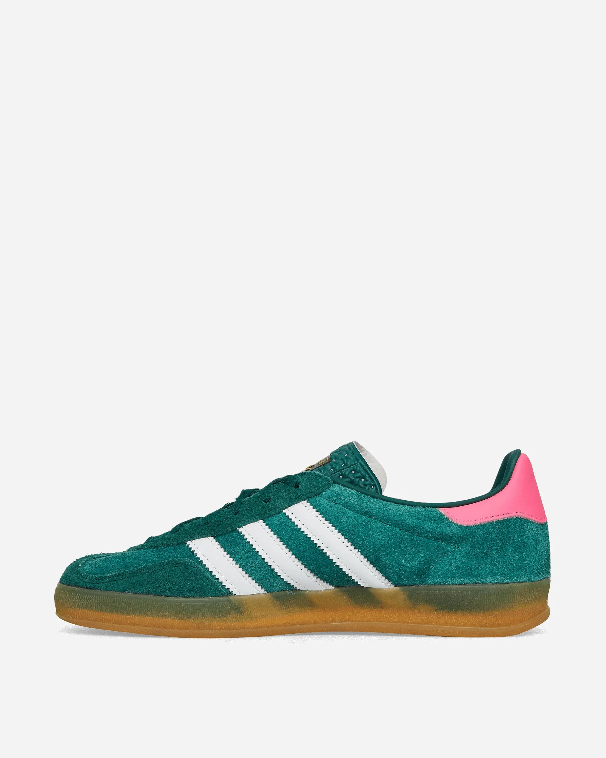 Women's Gazelle Indoor Sneakers Collegiate Green / Cloud White / Lucid Pink Summer Heat
