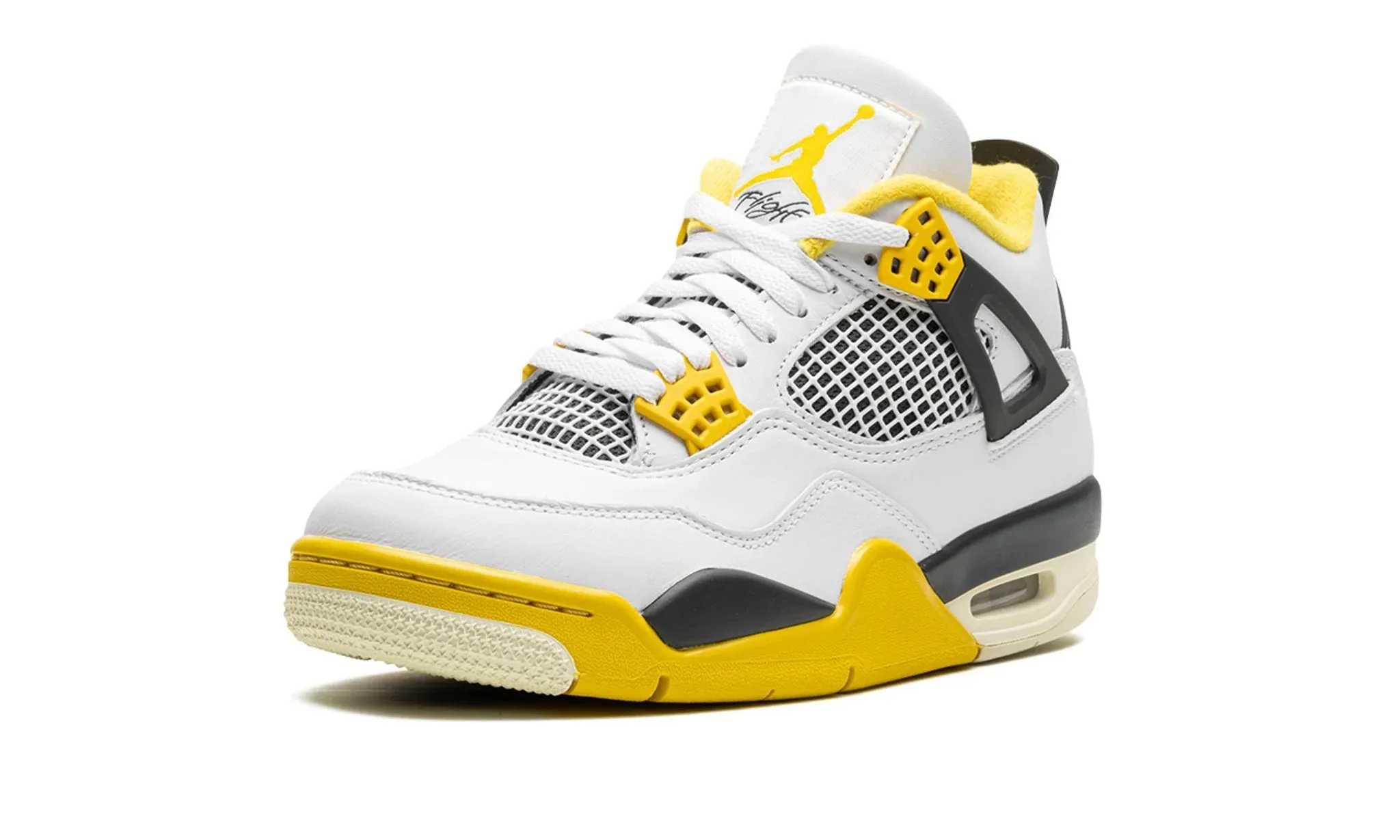 Wmns Air Jordan 4 Retro 'Vivid Sulfur' Chill Look