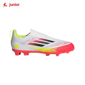 Game Passing adidas Junior F50 League Laceless Firm/Multi-Ground Cleats