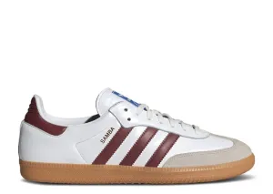 lake walk Relaxed Style Adidas Samba OG White Burgundy Gum
