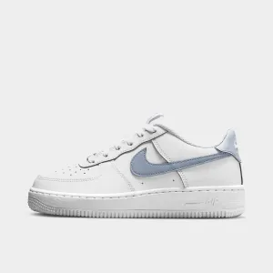 Nike Air Force 1 GS White / Ghost No Tie Style Pure Movement