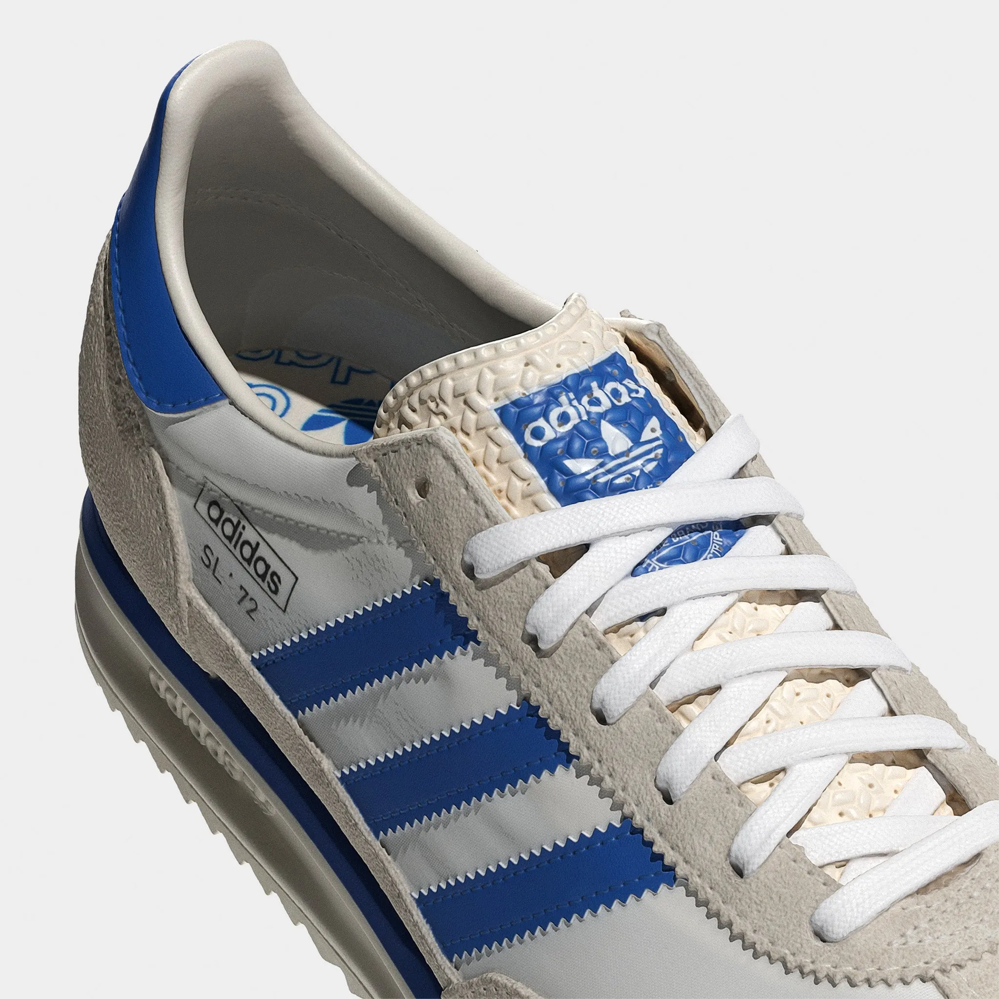 adidas SL 72 Chalk White / Blue Road Long Vintage Mood