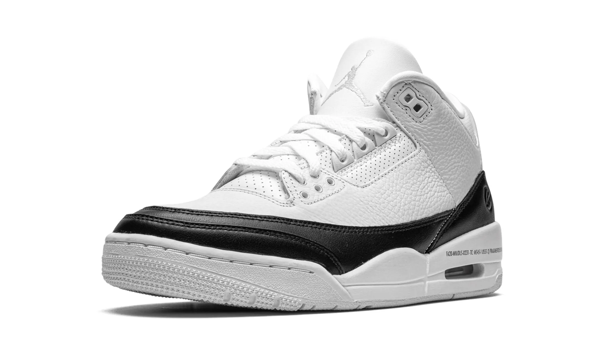 Fragment Design X Air Jordan 3 Retro Sp White Runway Pop Pointed Toe