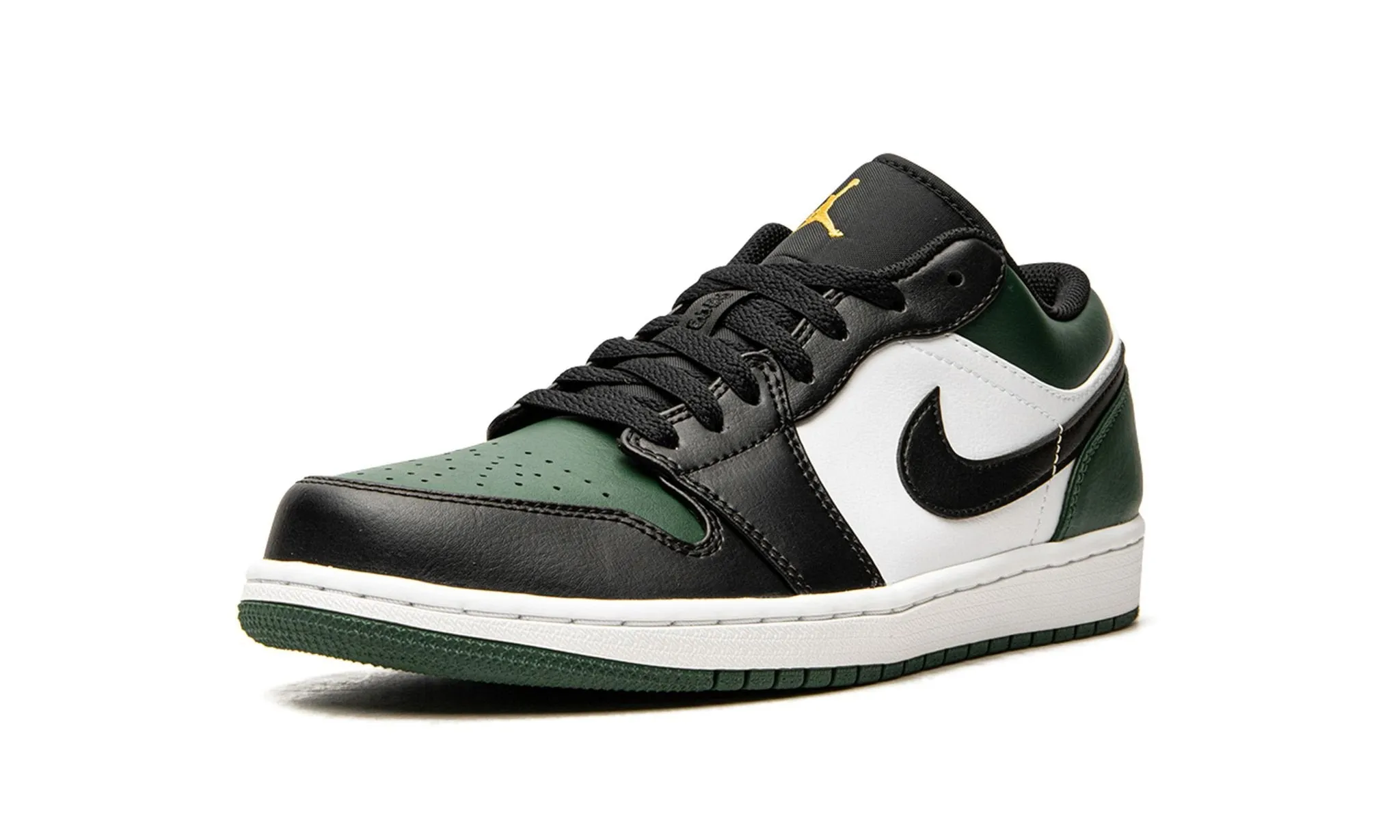 Air Jordan 1 Low Green Toe Court Grip Shiny Tone