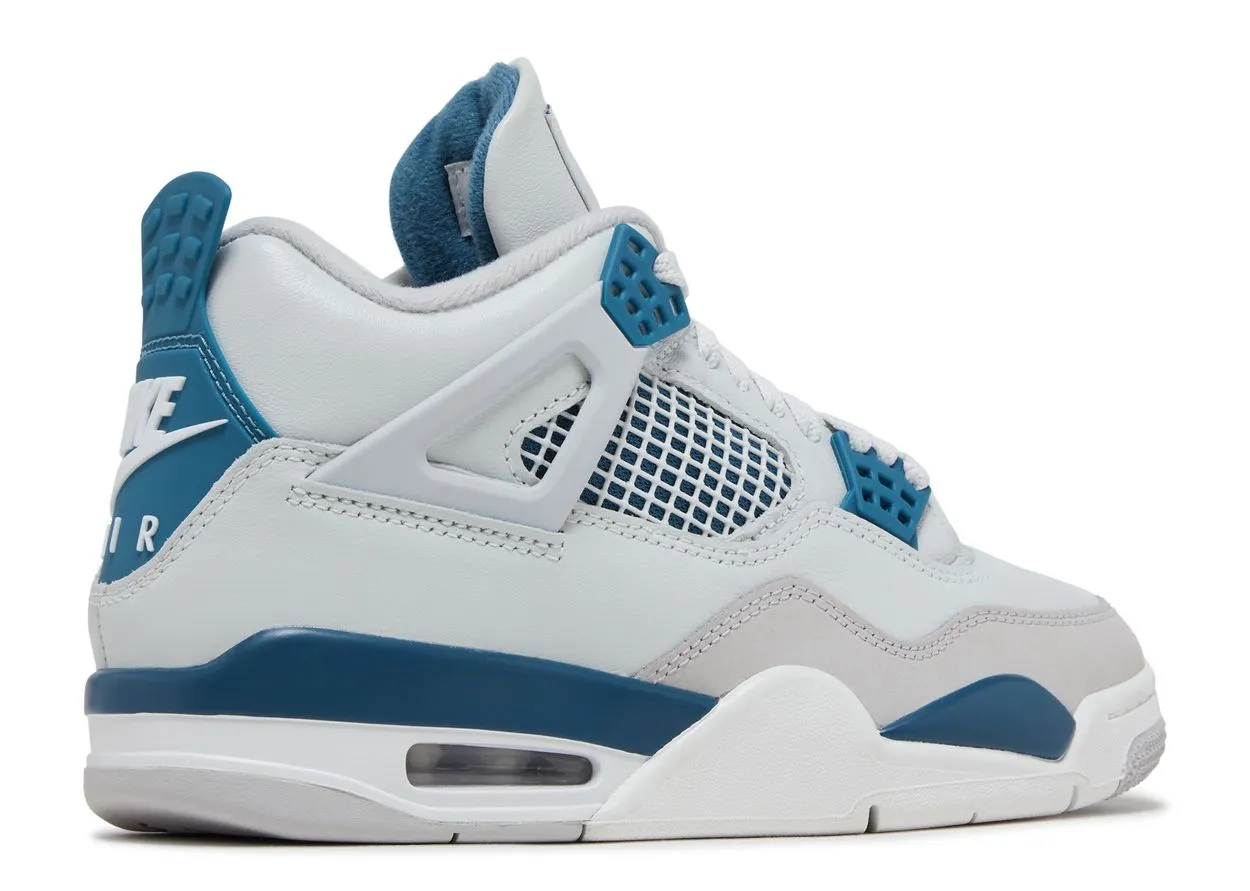 Suede Material AdjustableStrap Air Jordan 4 Military Blue (2024)