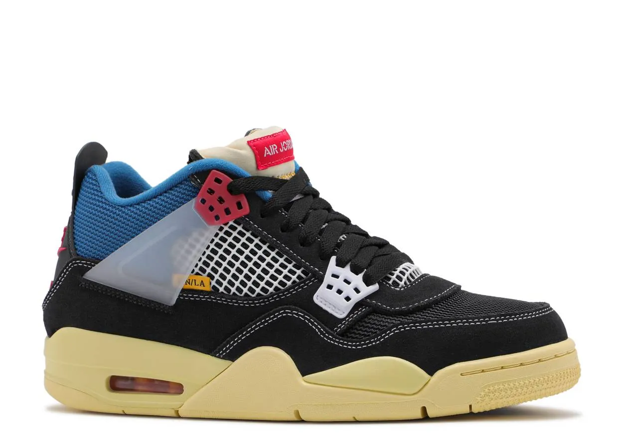 Air Jordan 4 Retro Union Off Noir Light Sole Soft ground