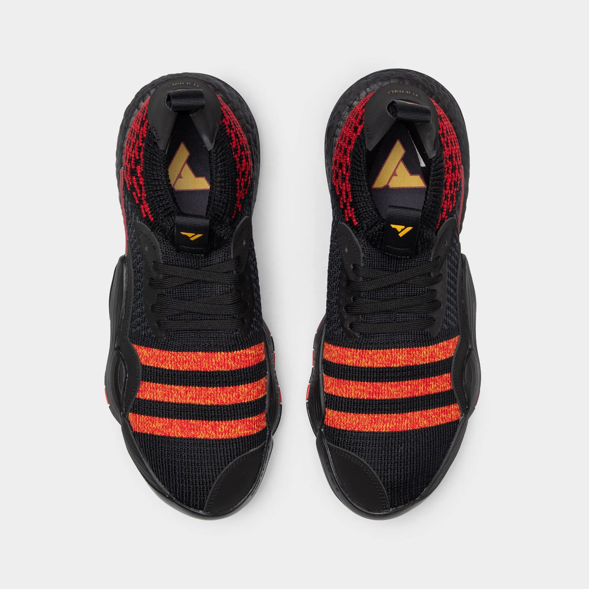 adidas Trae Young 2.0 Core Black / Better Scarlet - Bold Gold Elastic Zen Step