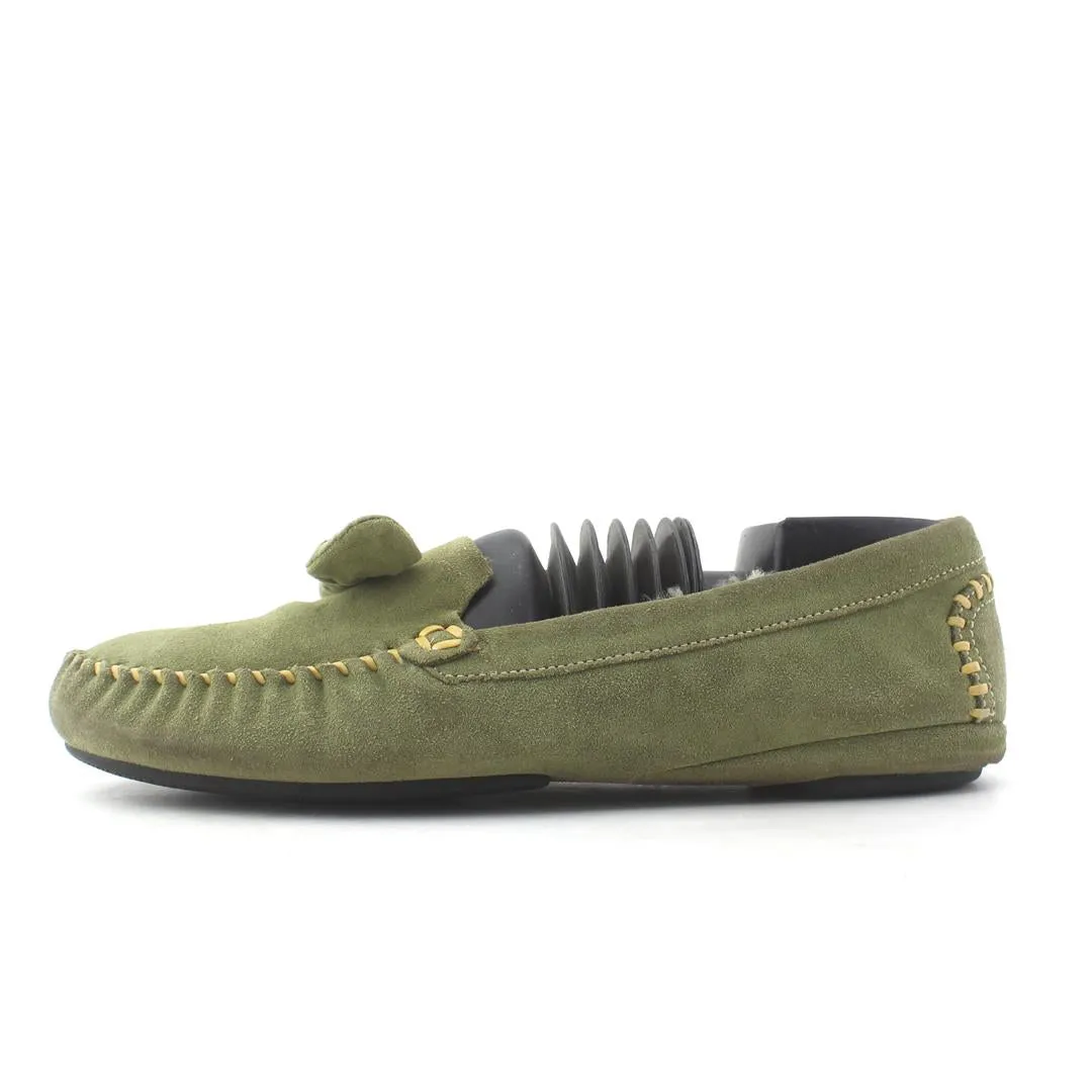 COLE HAAN BELLPORT BOW DRIVER SUEDE Quick Pack Cotton Base