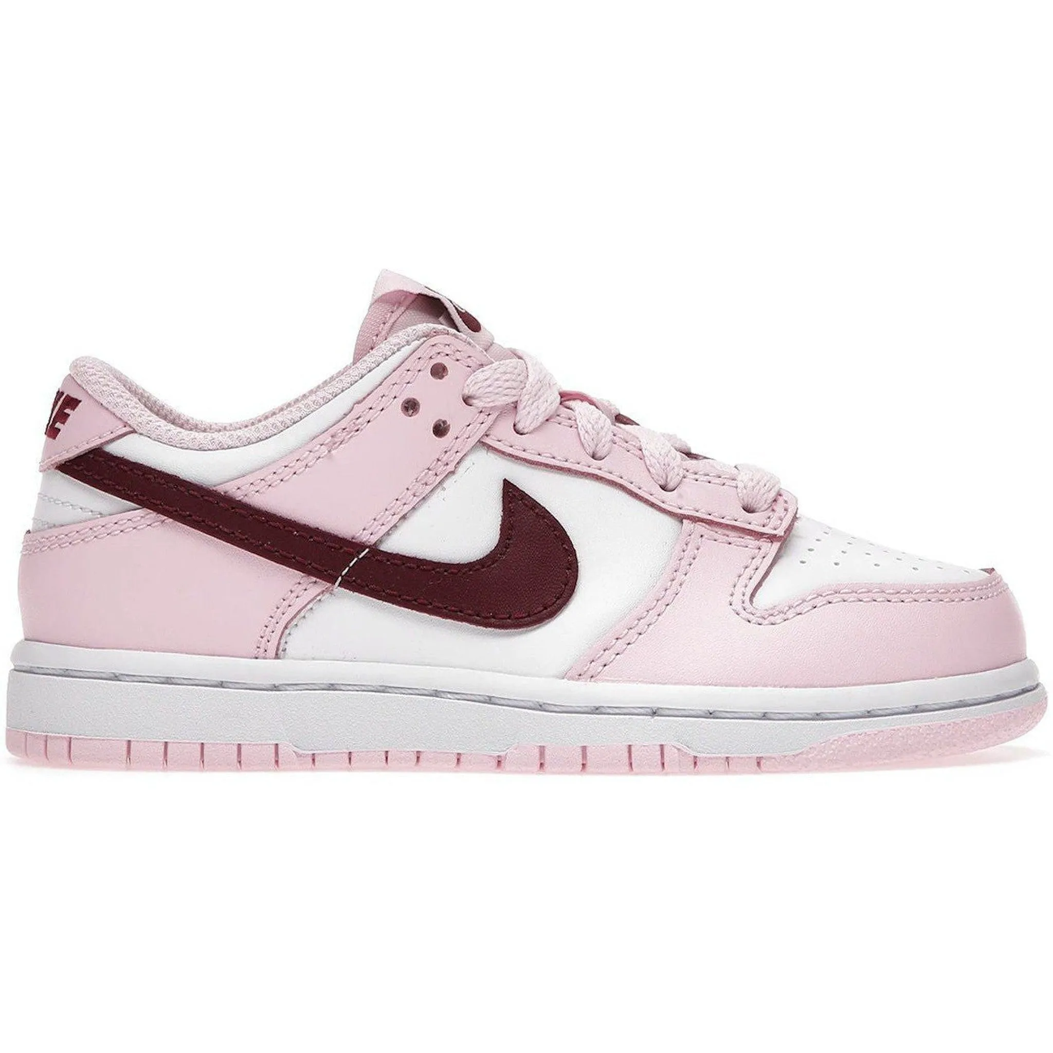 Tea Run Hybrid Look Nike Dunk Low Pink Red White (PS)