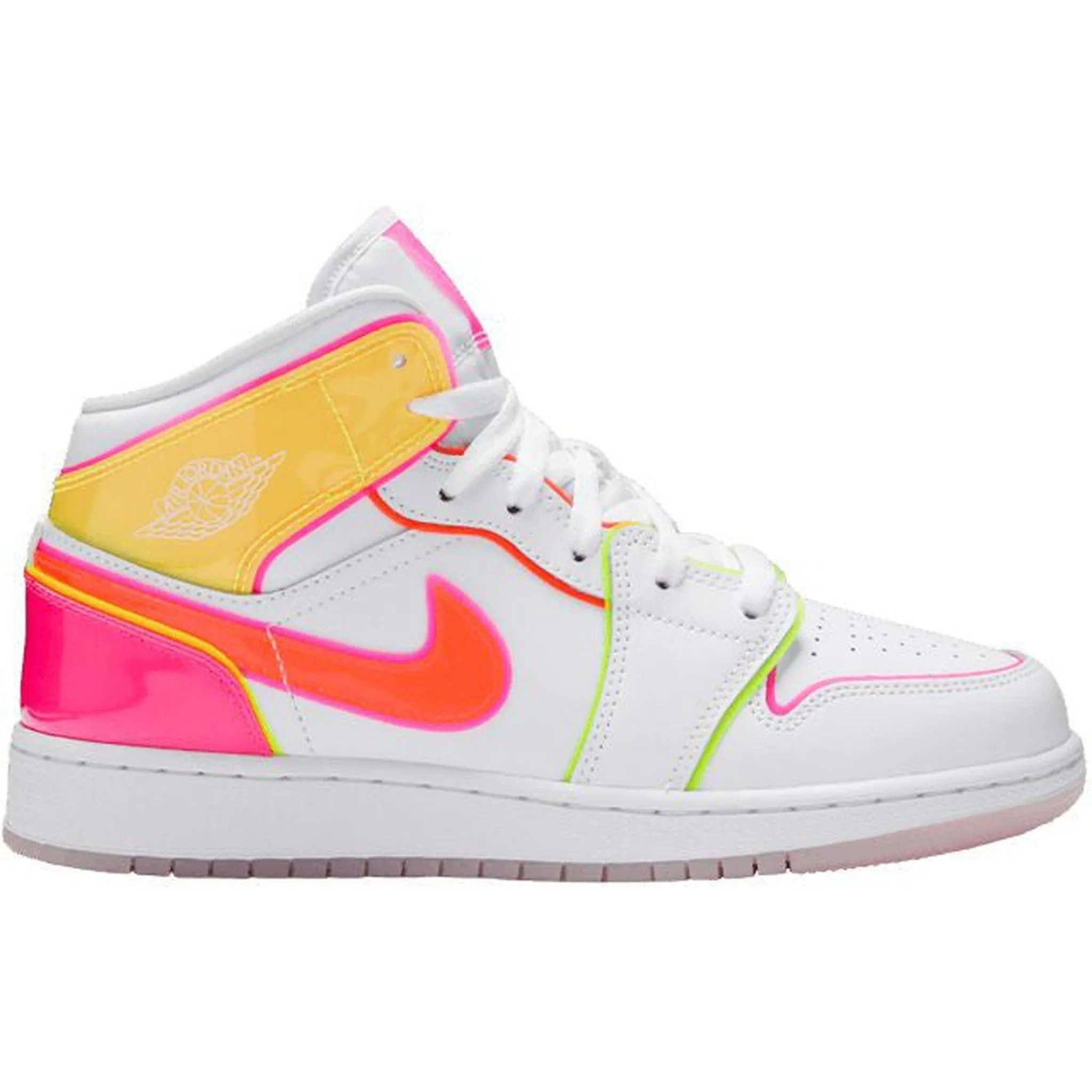 Jordan 1 Mid Edge Glow (GS) Campus Pace Zip Design