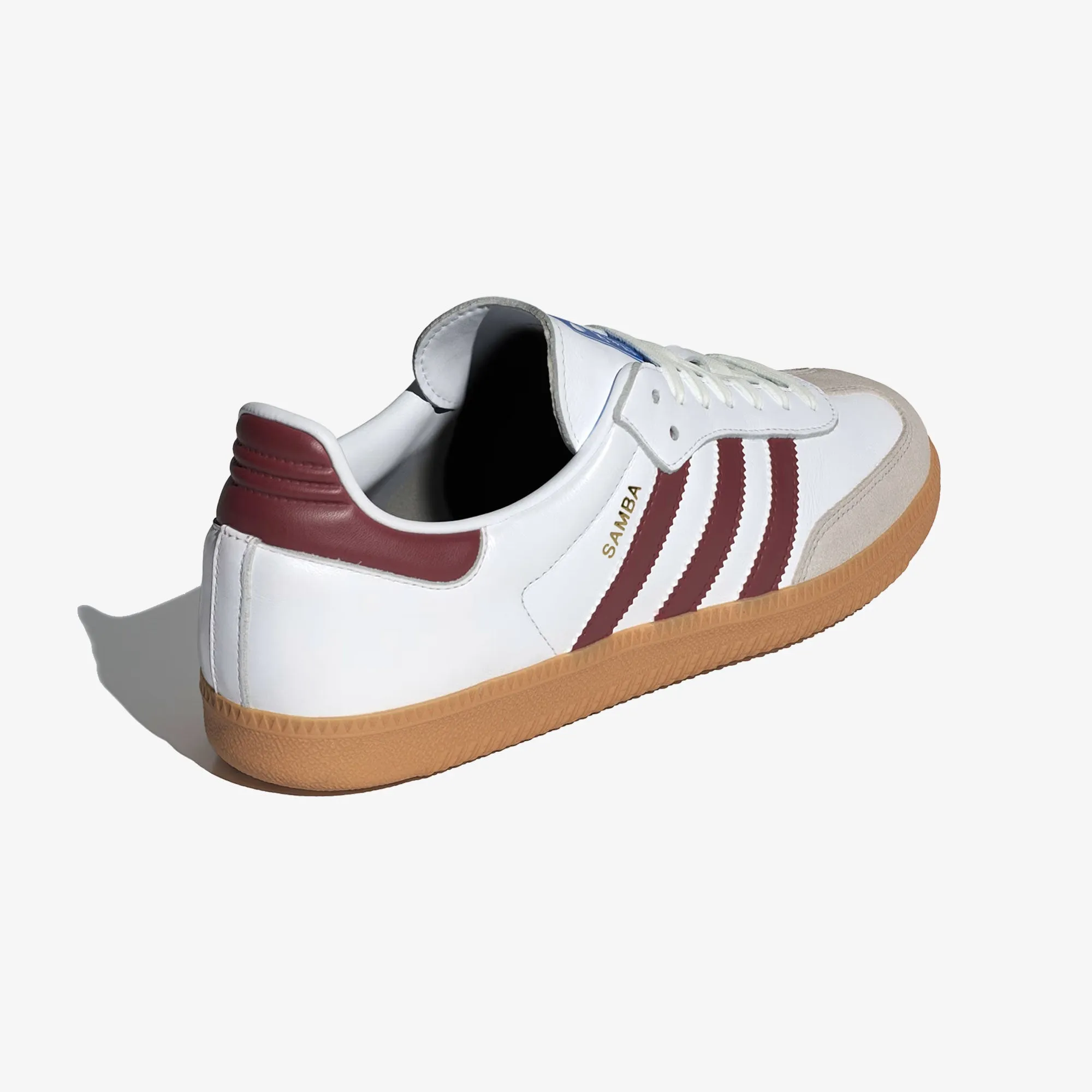 ADIDAS ORIGINALS | SAMBA OG { WHITE/BURGUNDY/GUM Off Duty Clean Finish