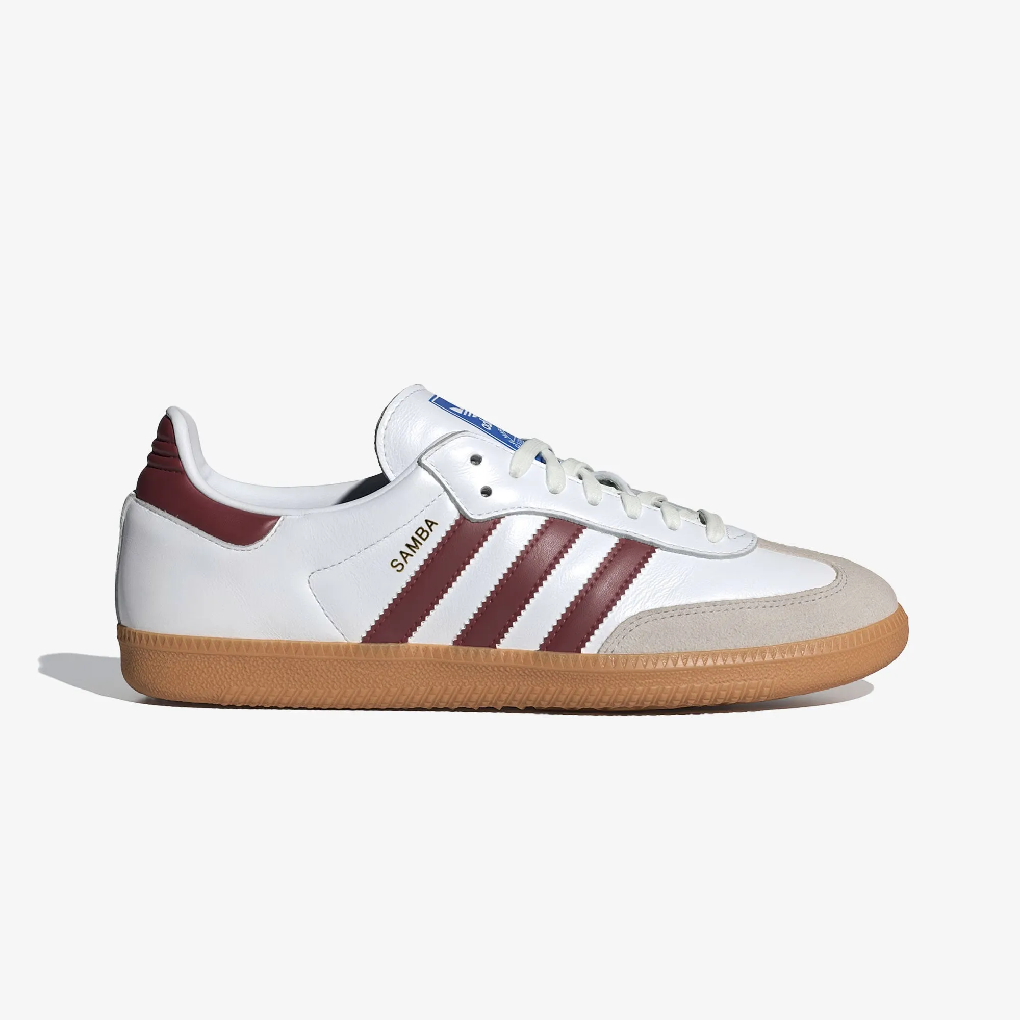 ADIDAS ORIGINALS | SAMBA OG { WHITE/BURGUNDY/GUM Sporty