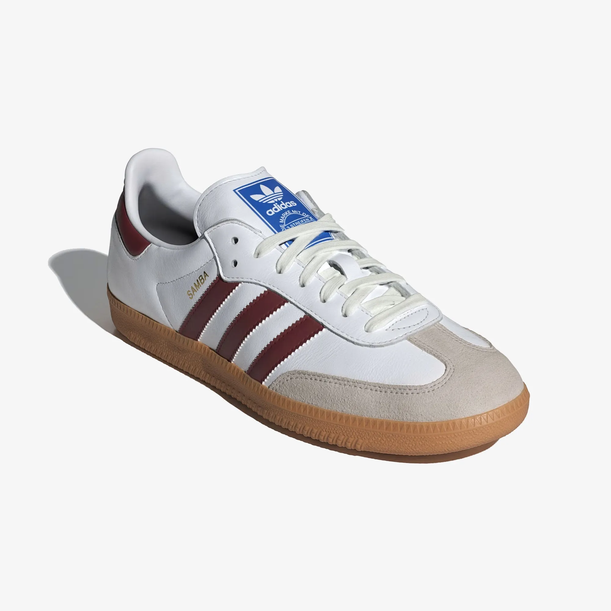 Pace Friendly ADIDAS ORIGINALS | SAMBA OG { WHITE/BURGUNDY/GUM