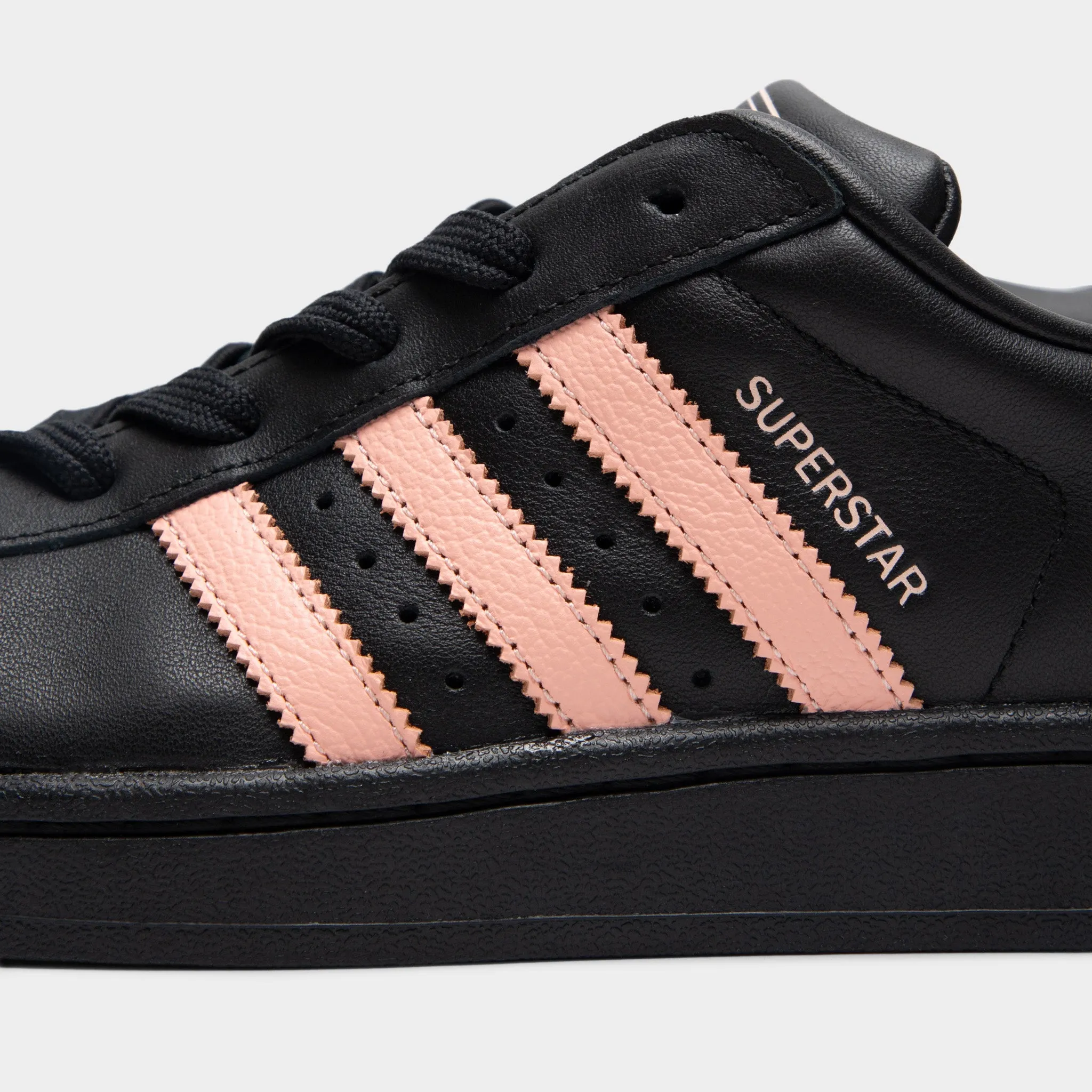 Hot Day Adjustable Fit adidas Women's Superstar II Core Black / Glow Pink