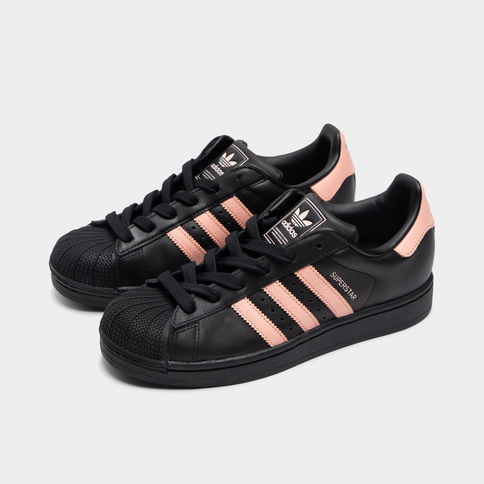 adidas Women's Superstar II Core Black / Glow Pink Light Core Peak Mode