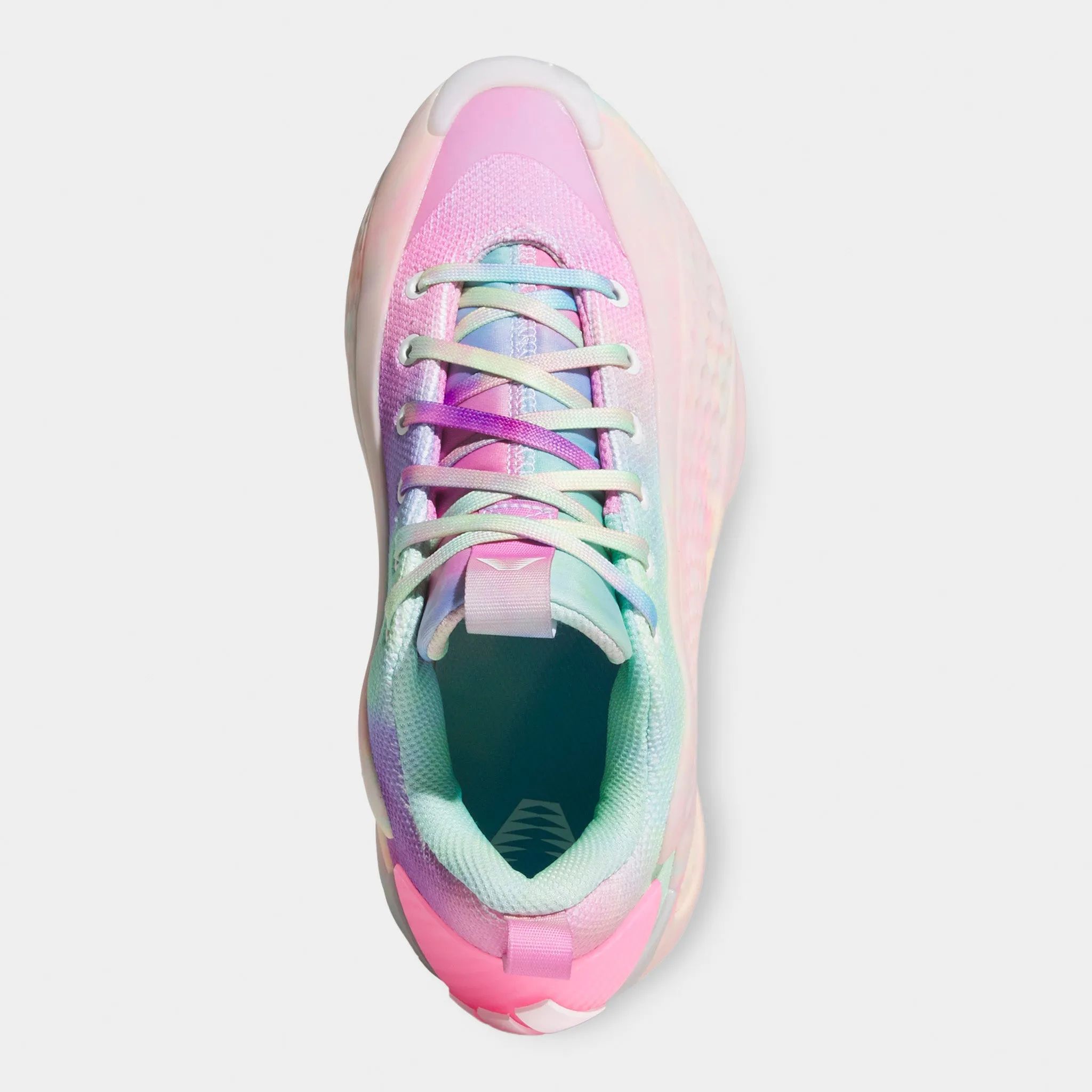 Narrow Fit adidas Juniors' Anthony Edwards 1 Low Pink / Green - White