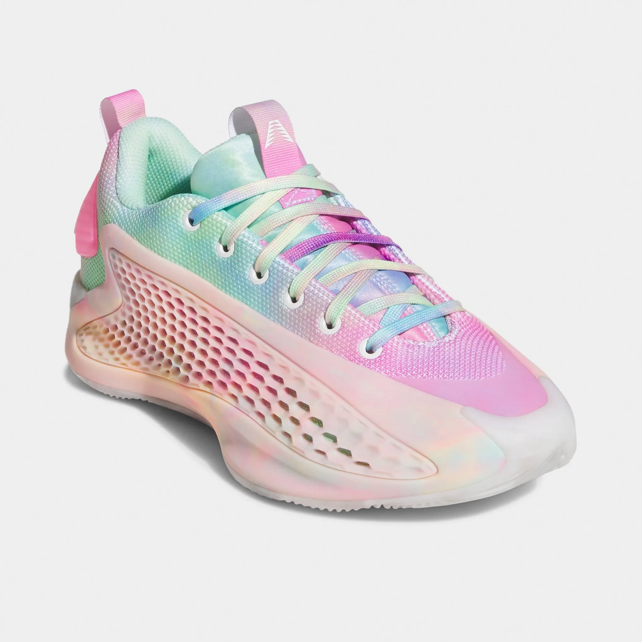 Street Run Hero Walk adidas Juniors' Anthony Edwards 1 Low Pink / Green - White