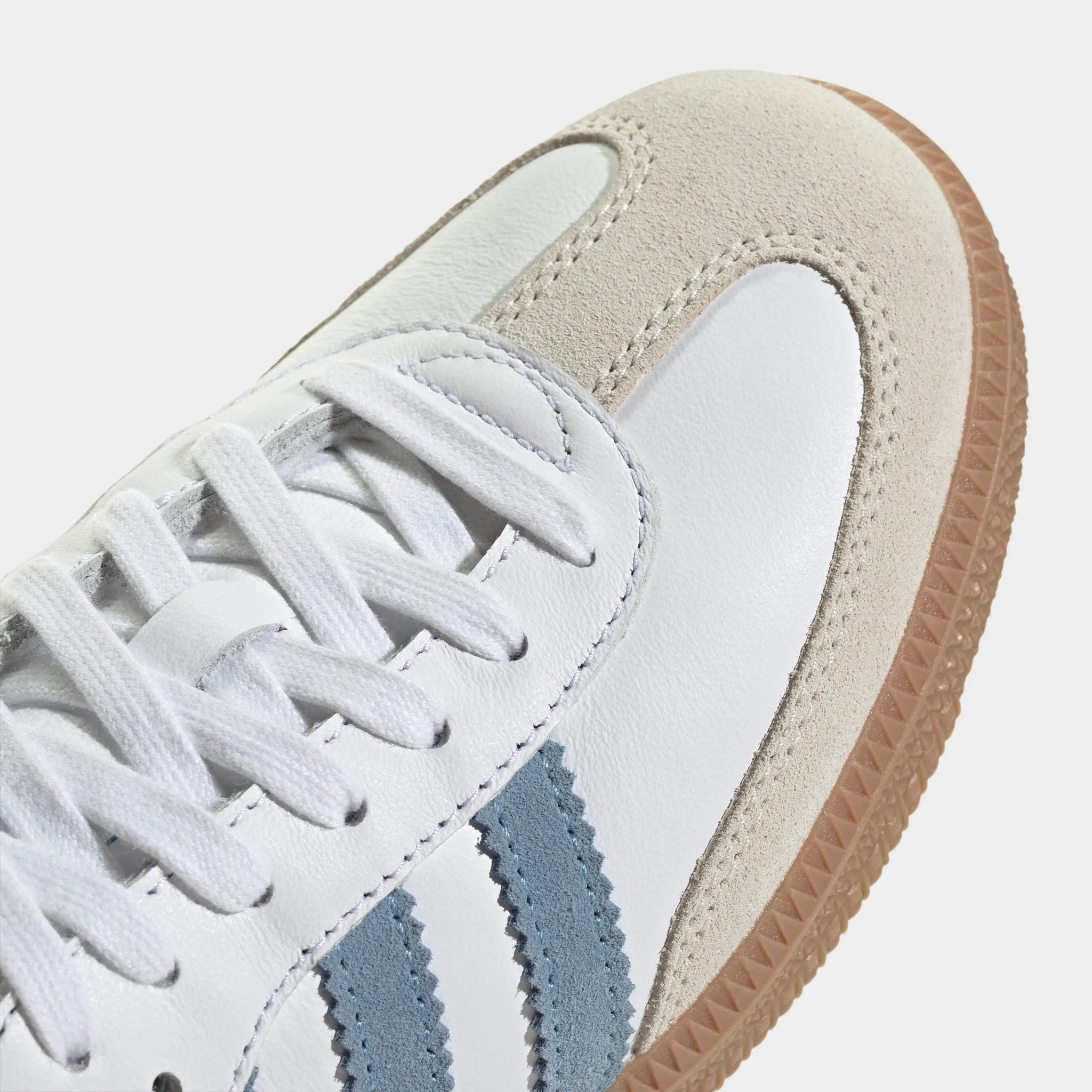 Star Shine Shiny Tone adidas Women's Samba OG White / Alumina - Ash Blue