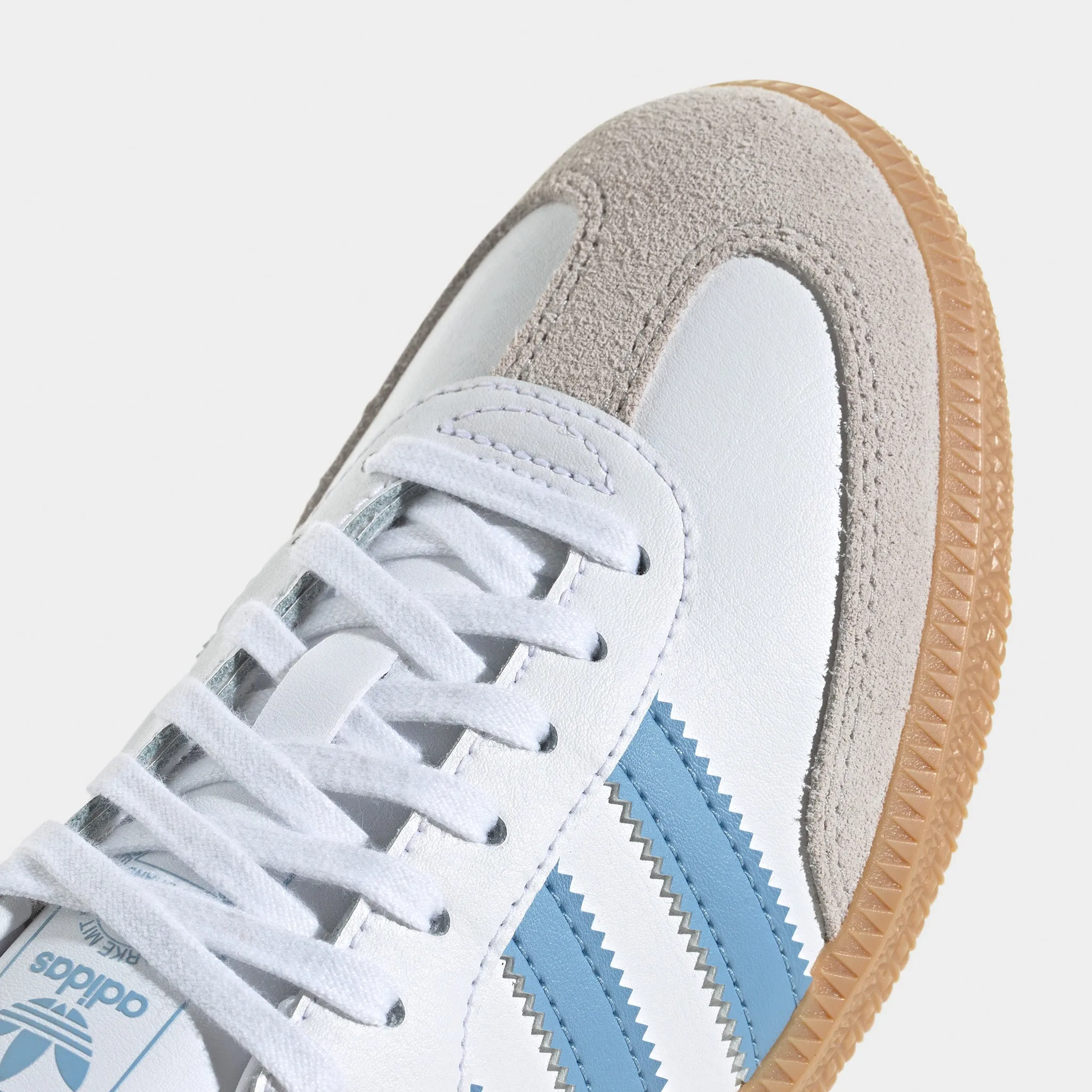 Gloss Mood Dream Path adidas Juniors' Samba OG White / Ash Blue - Gum