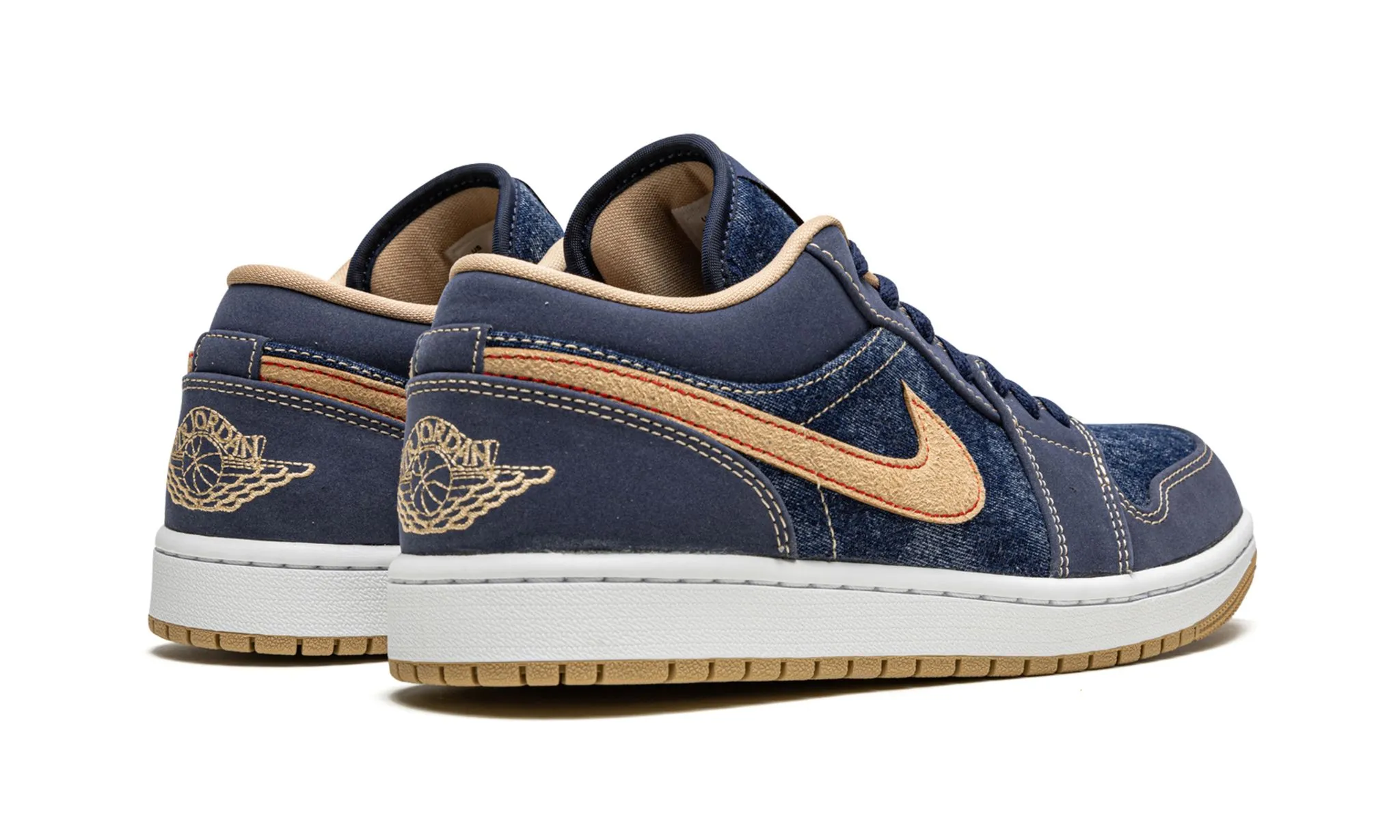 Fur Trim Snow Warm Air Jordan 1 Low SE Denim