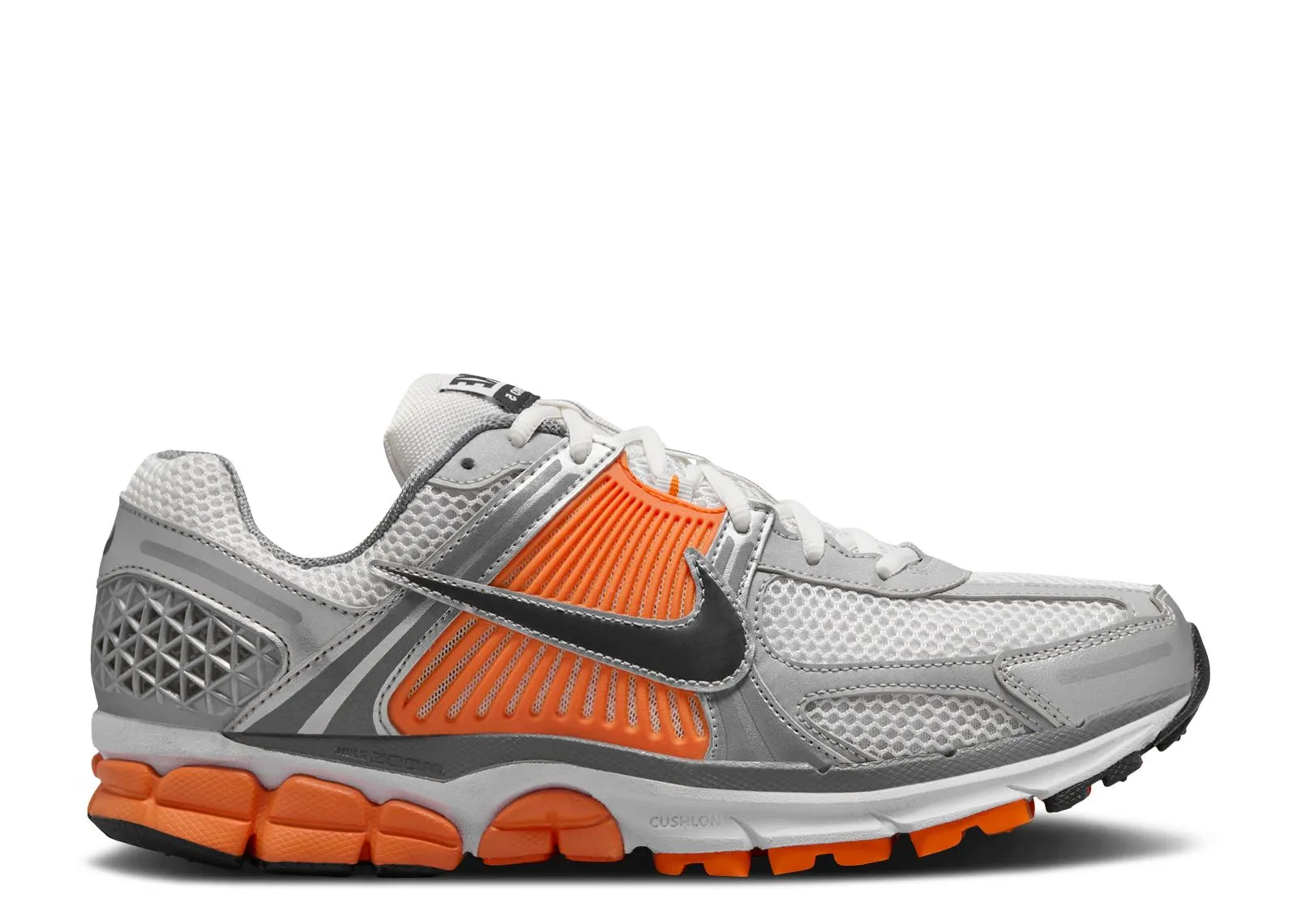 Nike Zoom Vomero 5 Platinum Tint Safety Orange adjustable shoe fit reduced fatigue