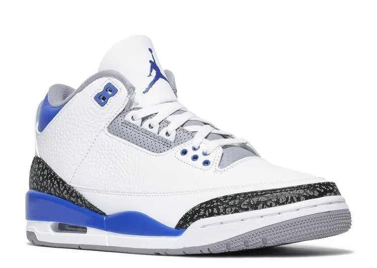 Air Jordan 3 Retro Racer Blue Soft Sole Slip Free