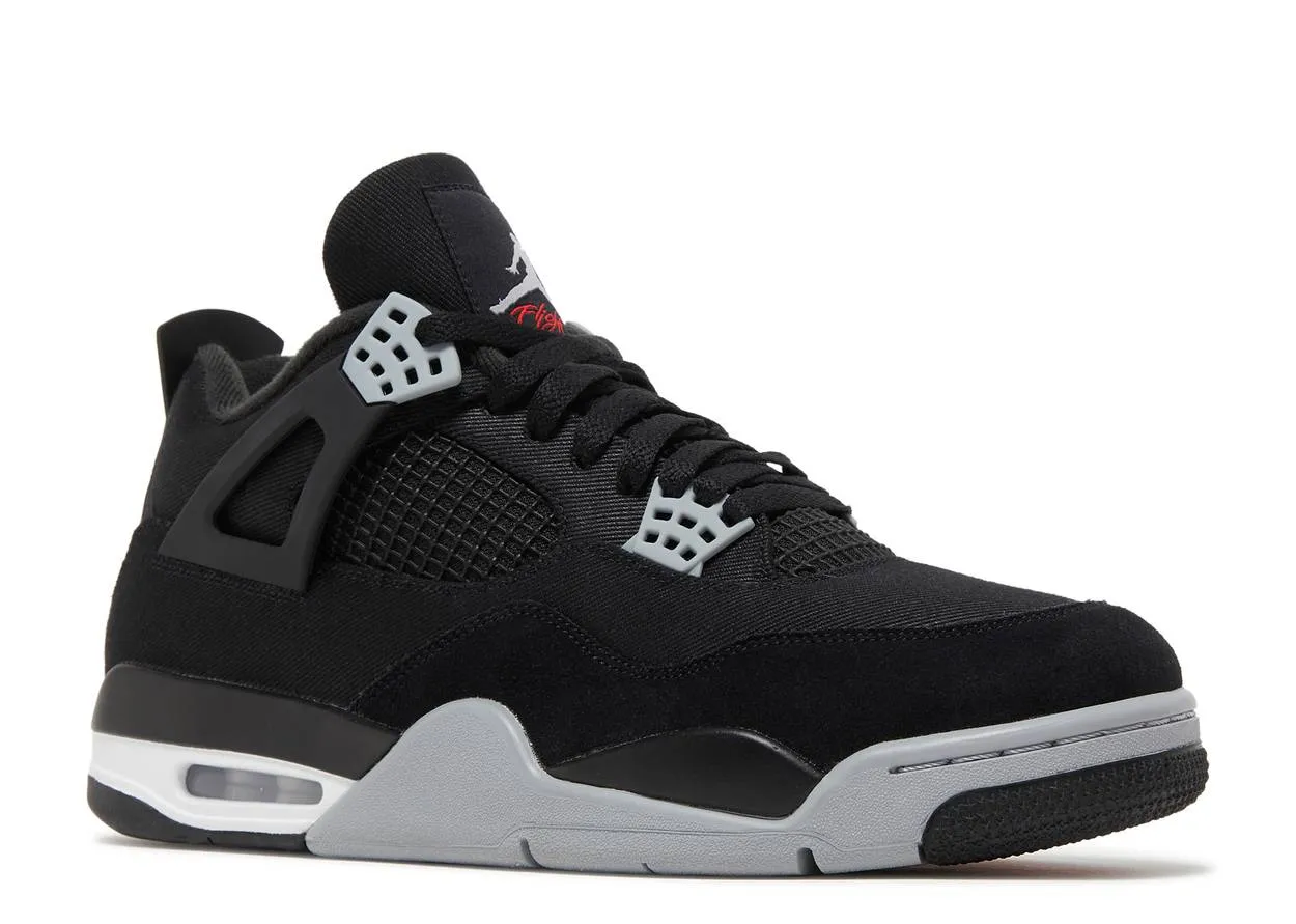 Vintage Cool Air Jordan 4 Black Canvas