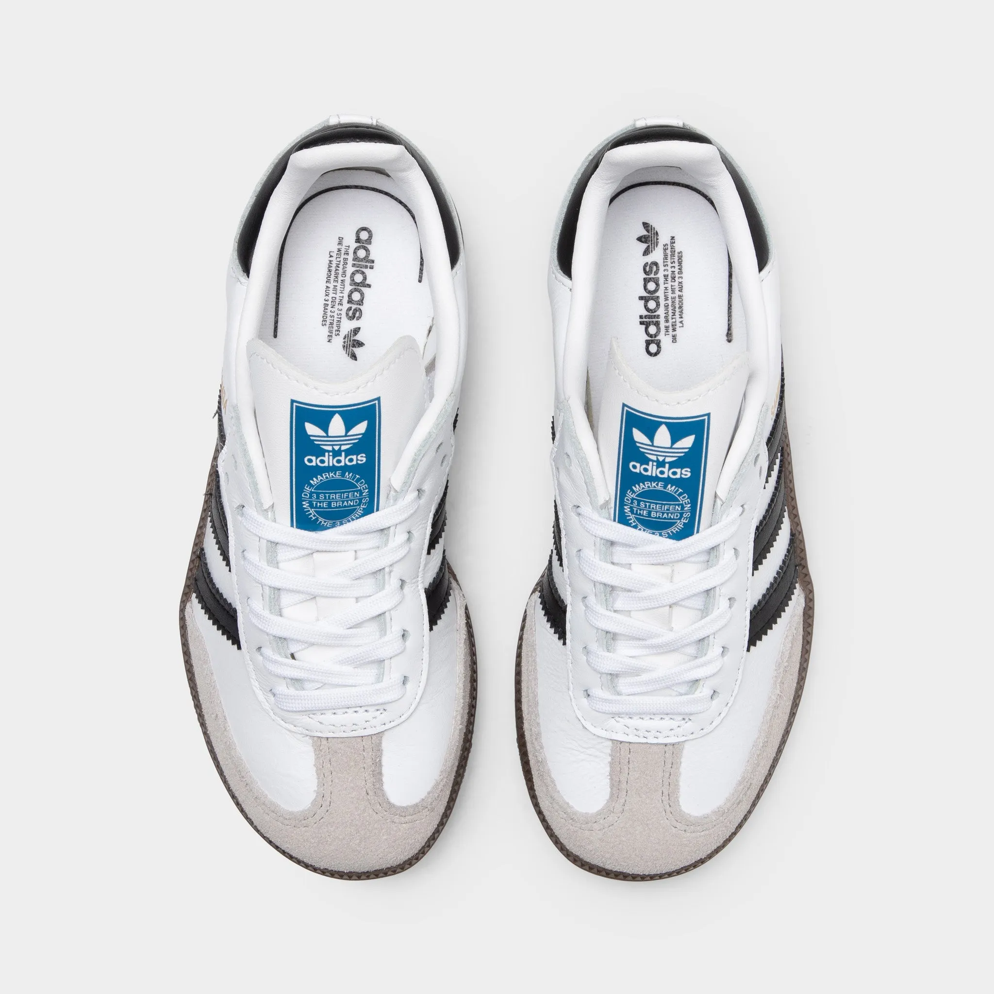 adidas Originals Children's Samba OG Cloud White / Core Black - Gum Soft Material