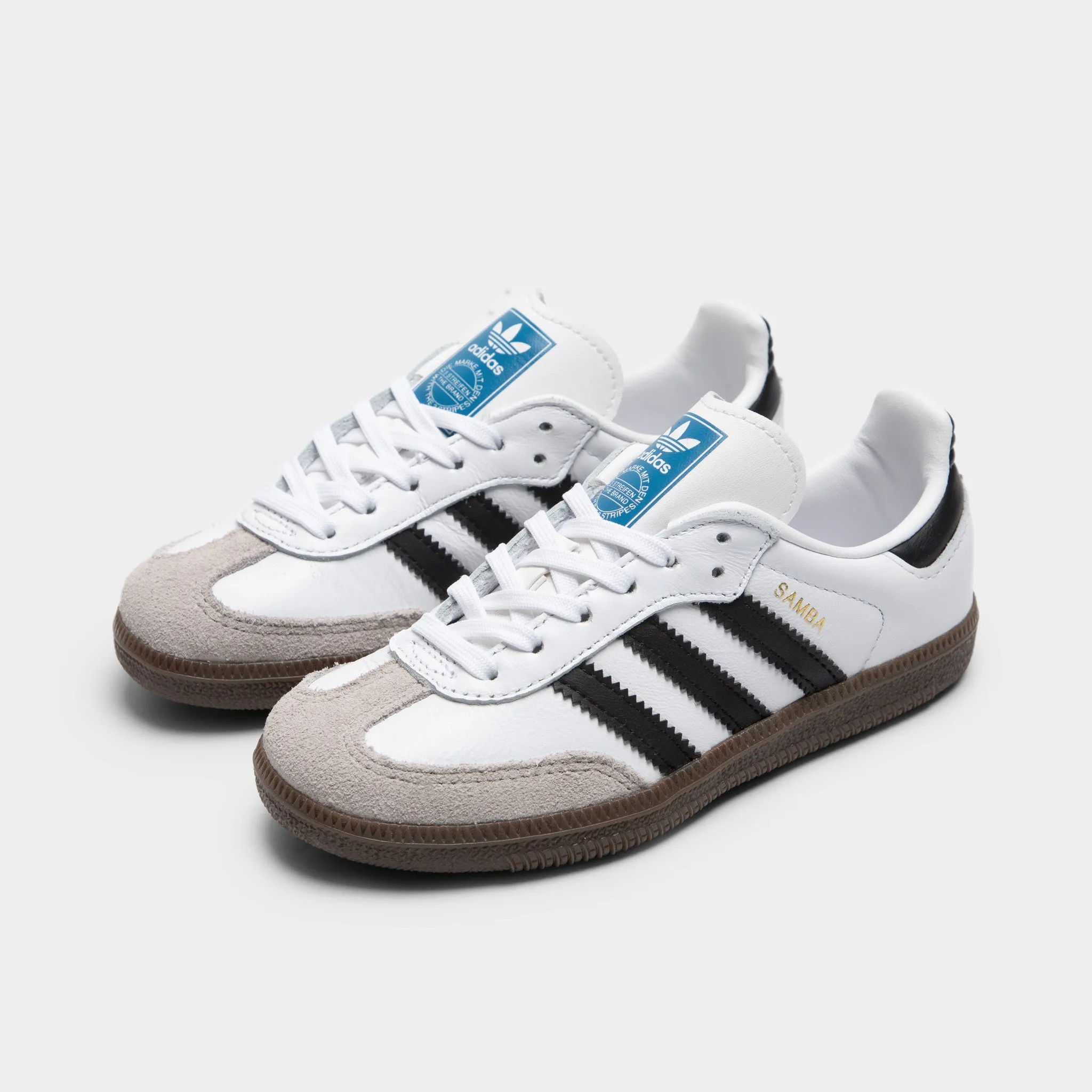 adidas Originals Children's Samba OG Cloud White / Core Black - Gum Dry Fast
