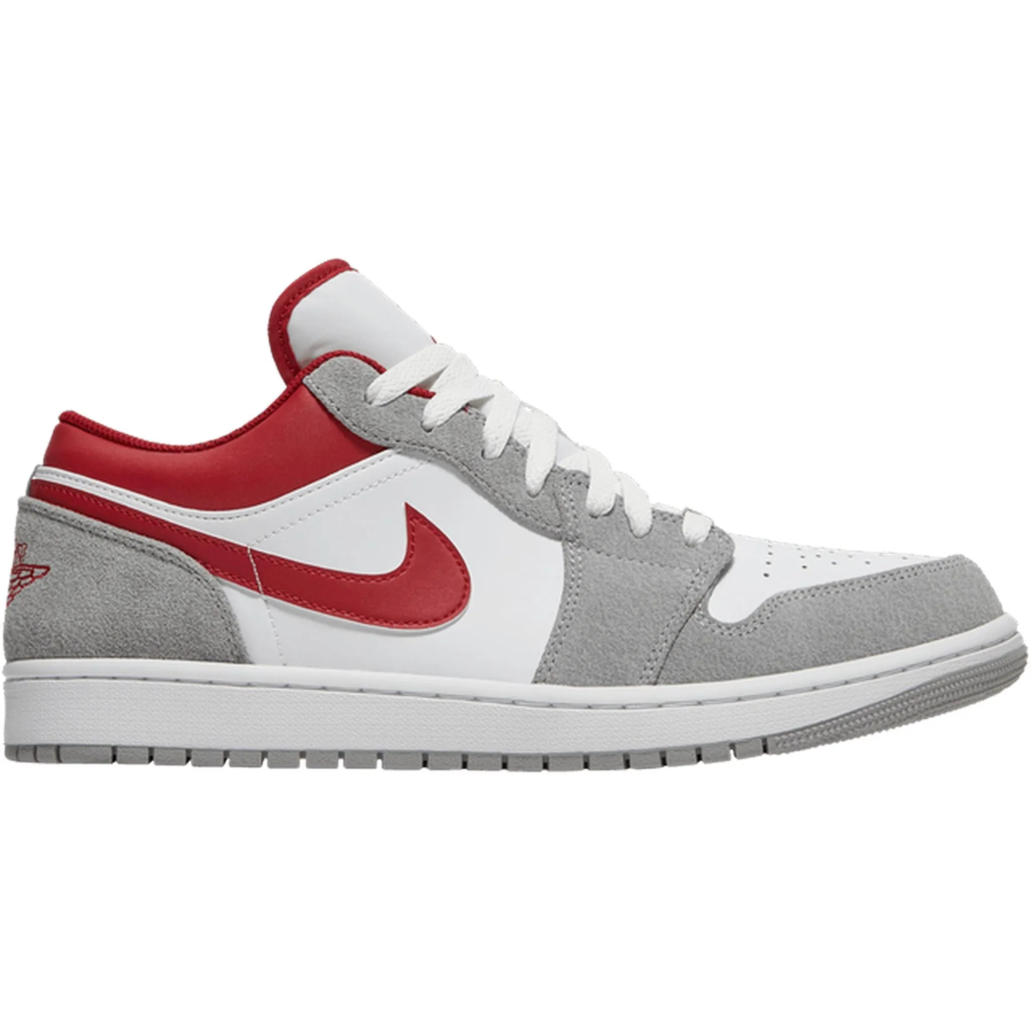 Tree Hike Jordan 1 Low SE Light Smoke Grey Gym Red